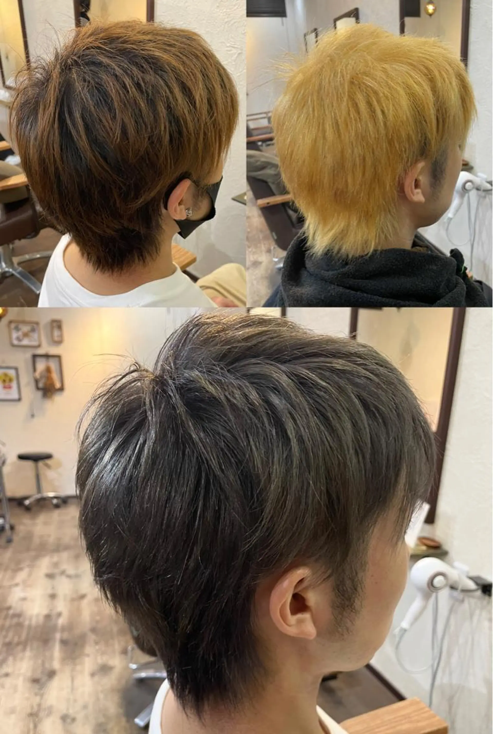 ショート カラー メンズ グレージュ hair room nico所属・箱守 さやかのヘアスタイル