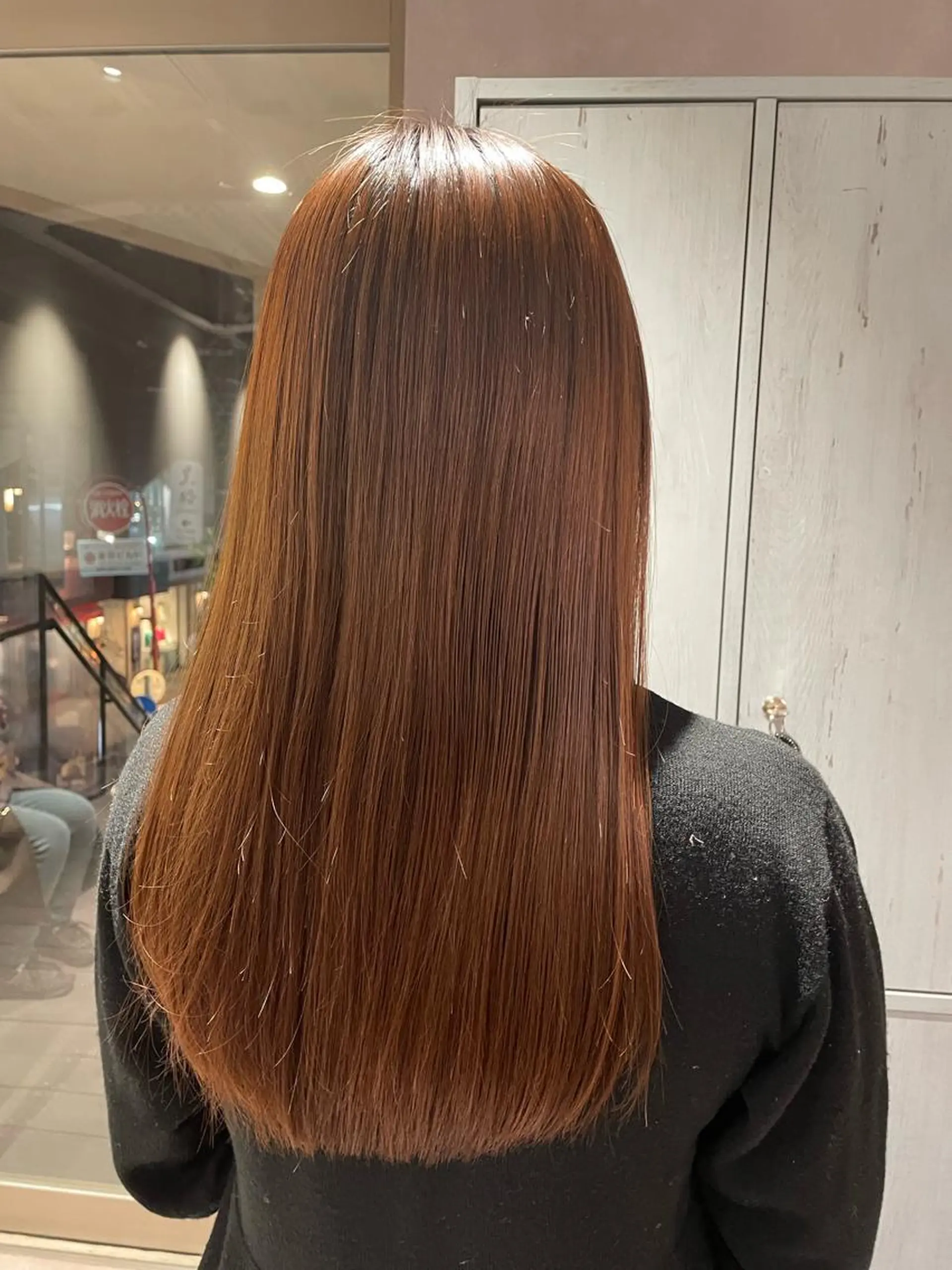 ロング ボブ エギョモリ 外国人風カラー ハイライト 髪質改善 カット トリートメント 韓国風/オシャレ /縮毛矯正/滝口琴未のヘアスタイル