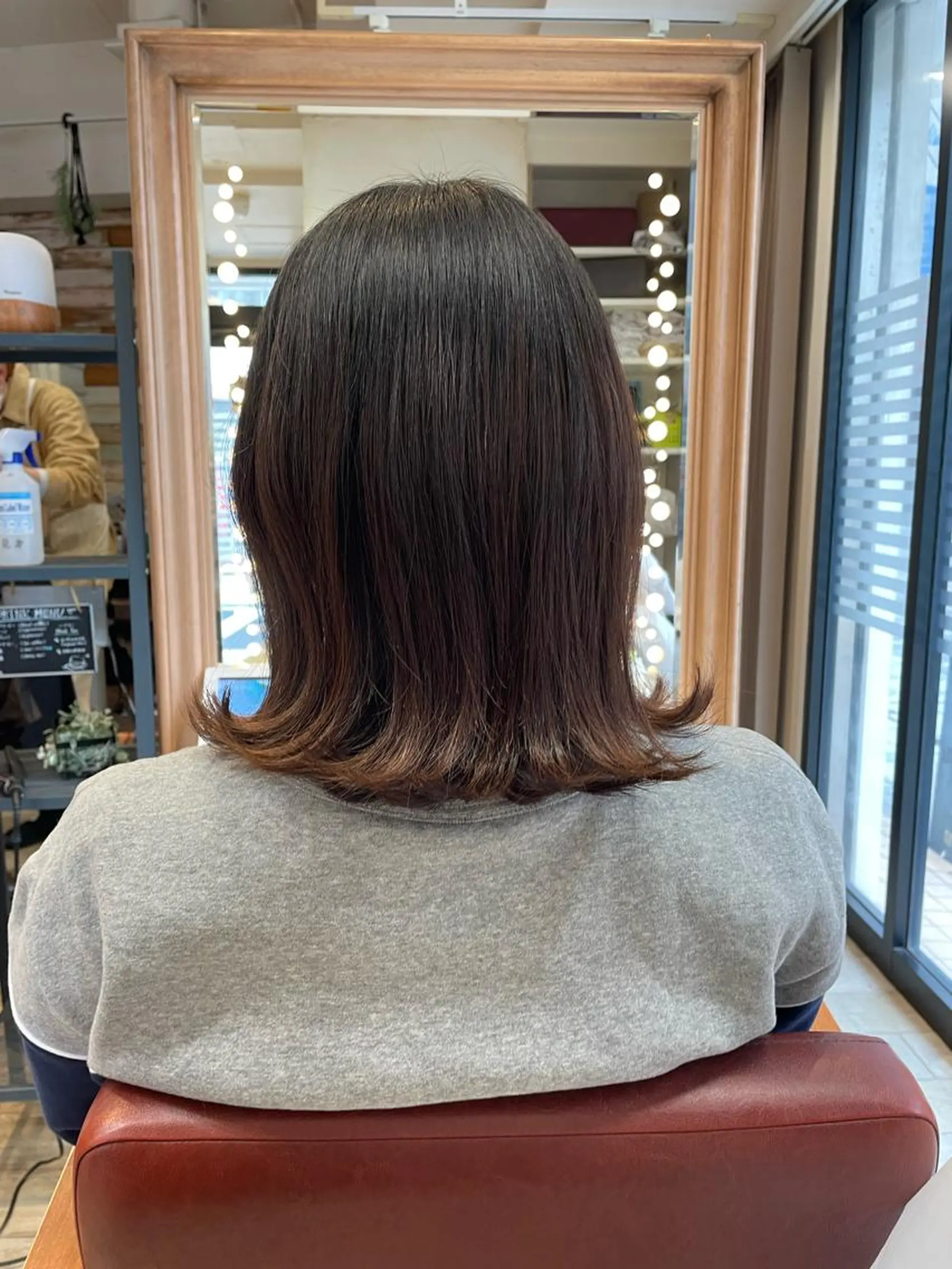 ミディアム ワンレンボブ ボブ カット LOG/所属・なりたいを叶えます！ 出口 紗依のヘアスタイル