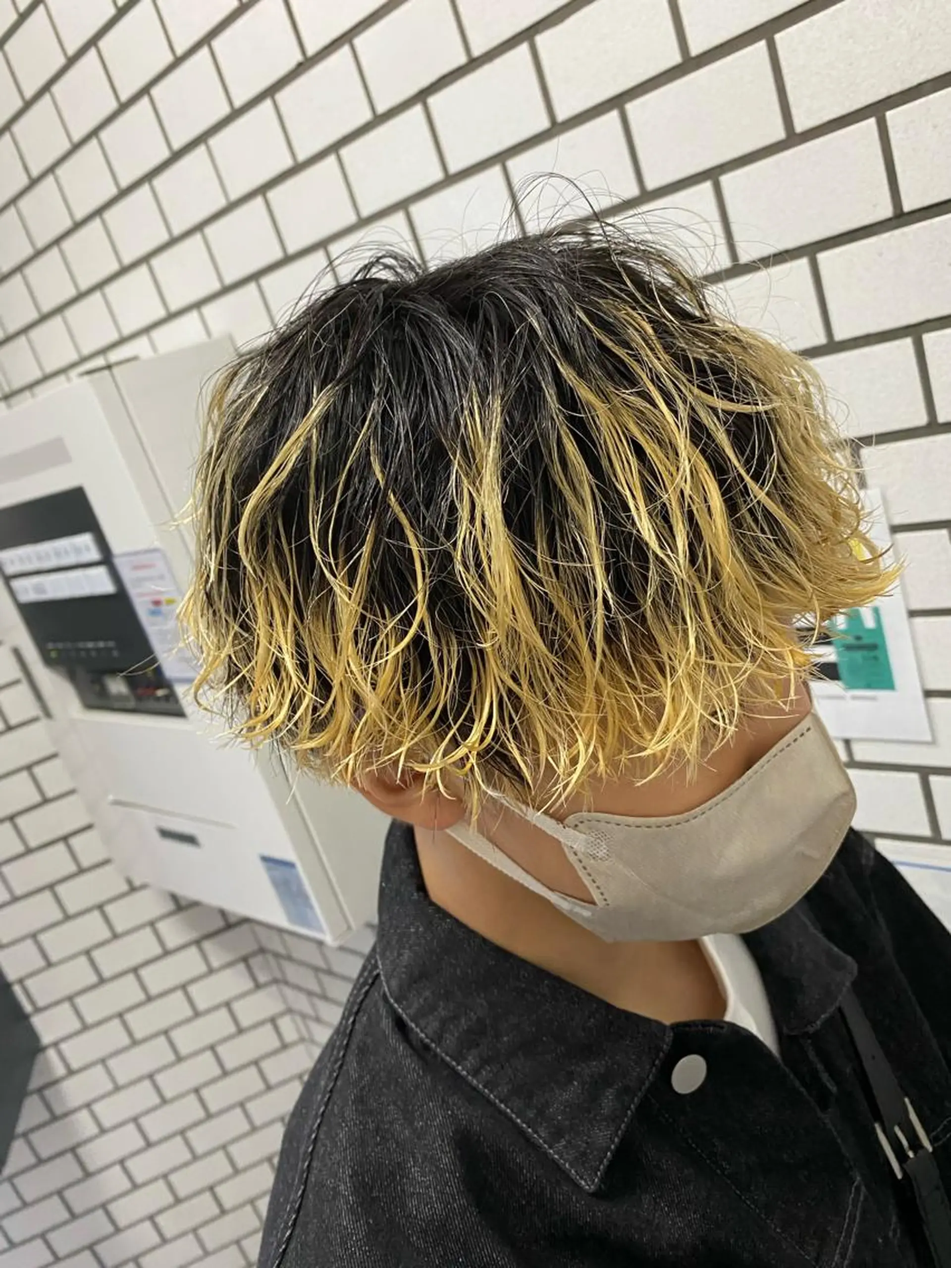 パーマ メンズ カット パーマ トリートメント ヘアセット メンズブリーチカラー /パーマ ごーた立川のヘアスタイル