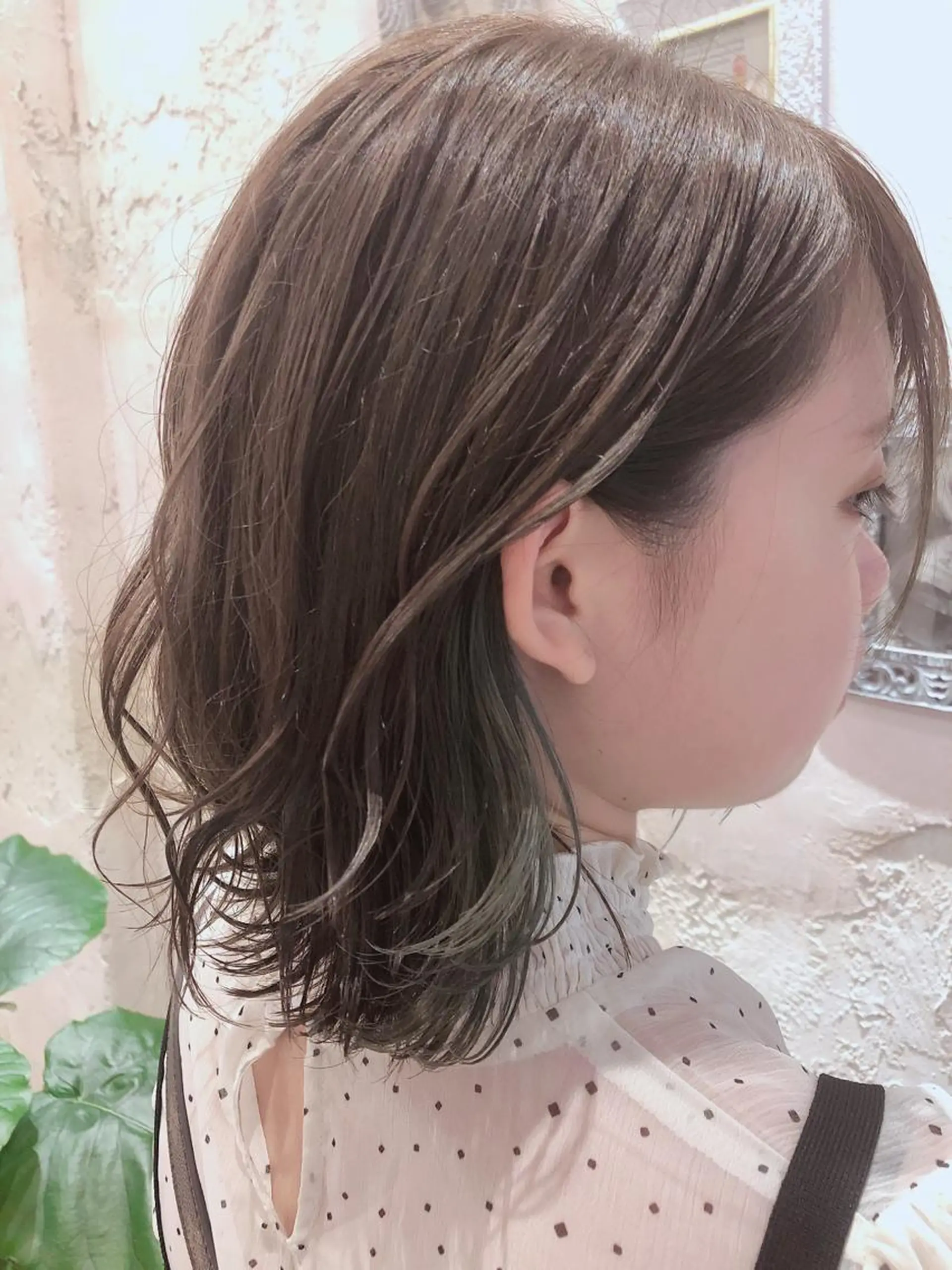 ミディアム アッシュ カット ヘアカラー トリートメント 代表山口ひな 髪質改善のプロのヘアスタイル