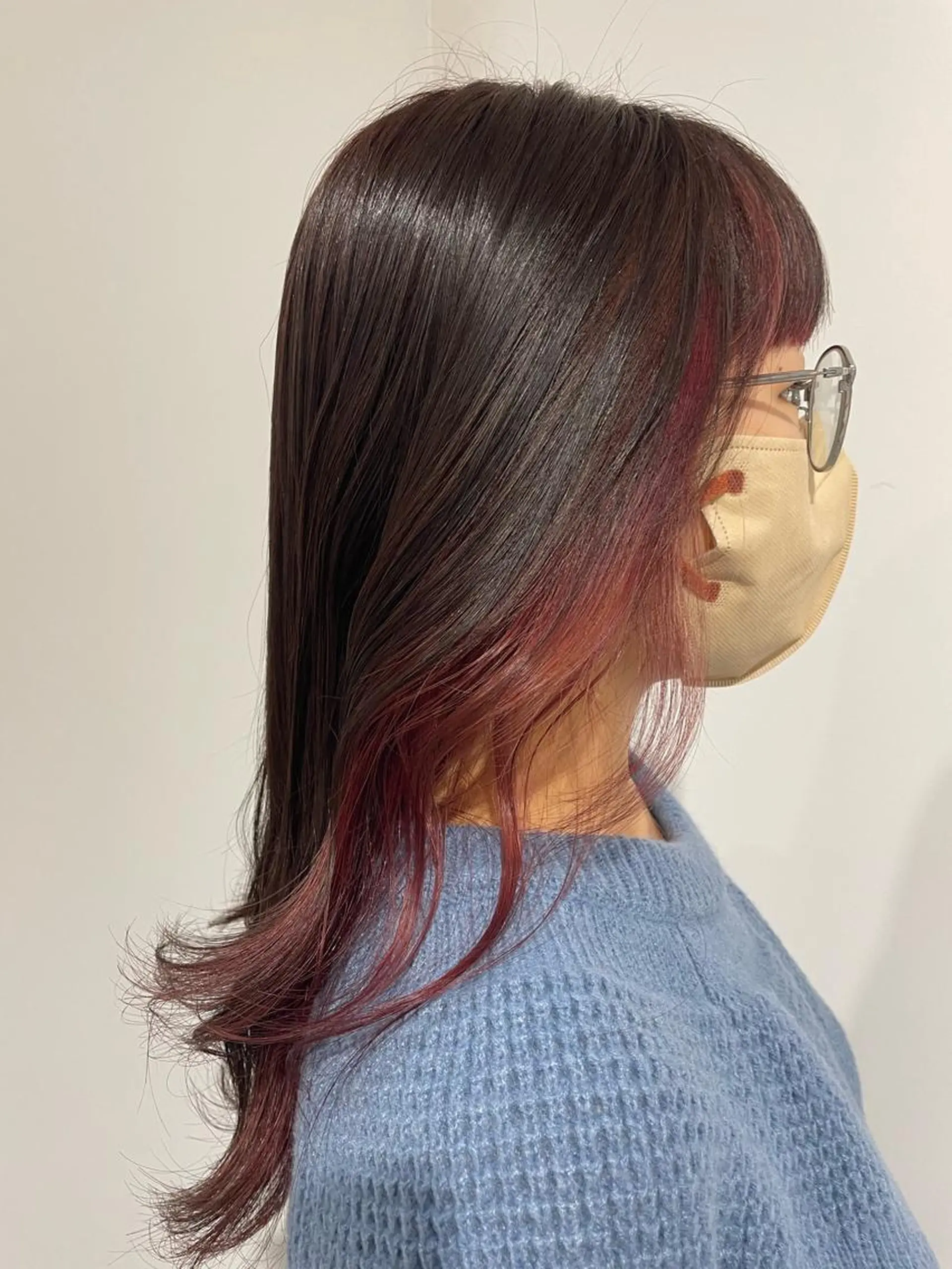 ロング カラー ヘアカラー あずま みゆのヘアスタイル