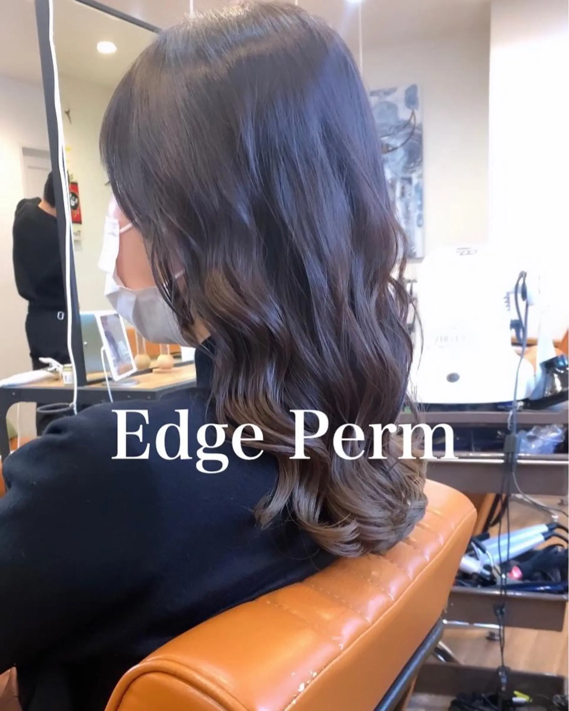 ロング パーマ デジタルパーマ カット パーマ 古沢 新のヘアスタイル