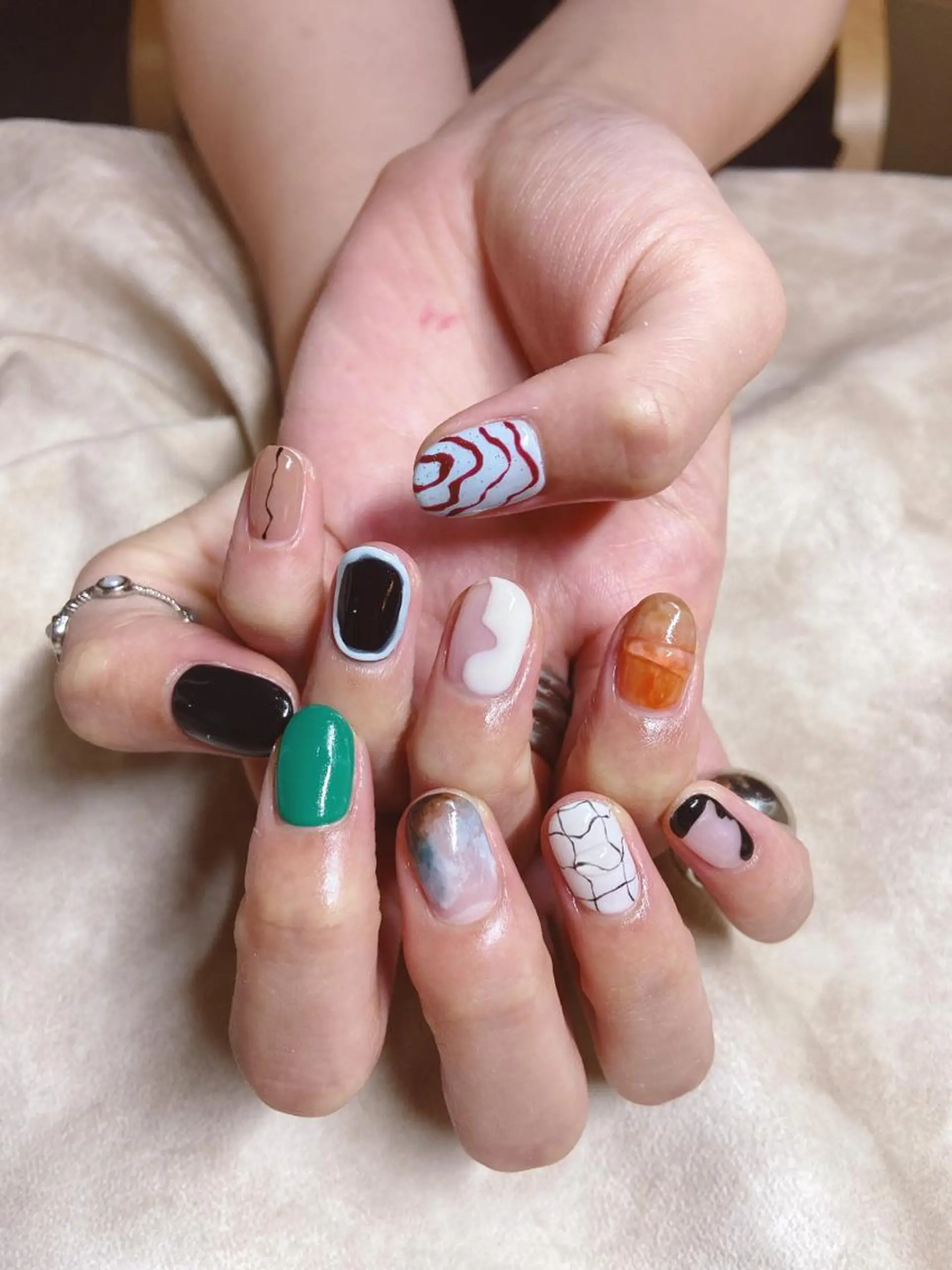 ネイル ニュアンスネイル ハンドネイル ネイリスト あこのネイルデザイン