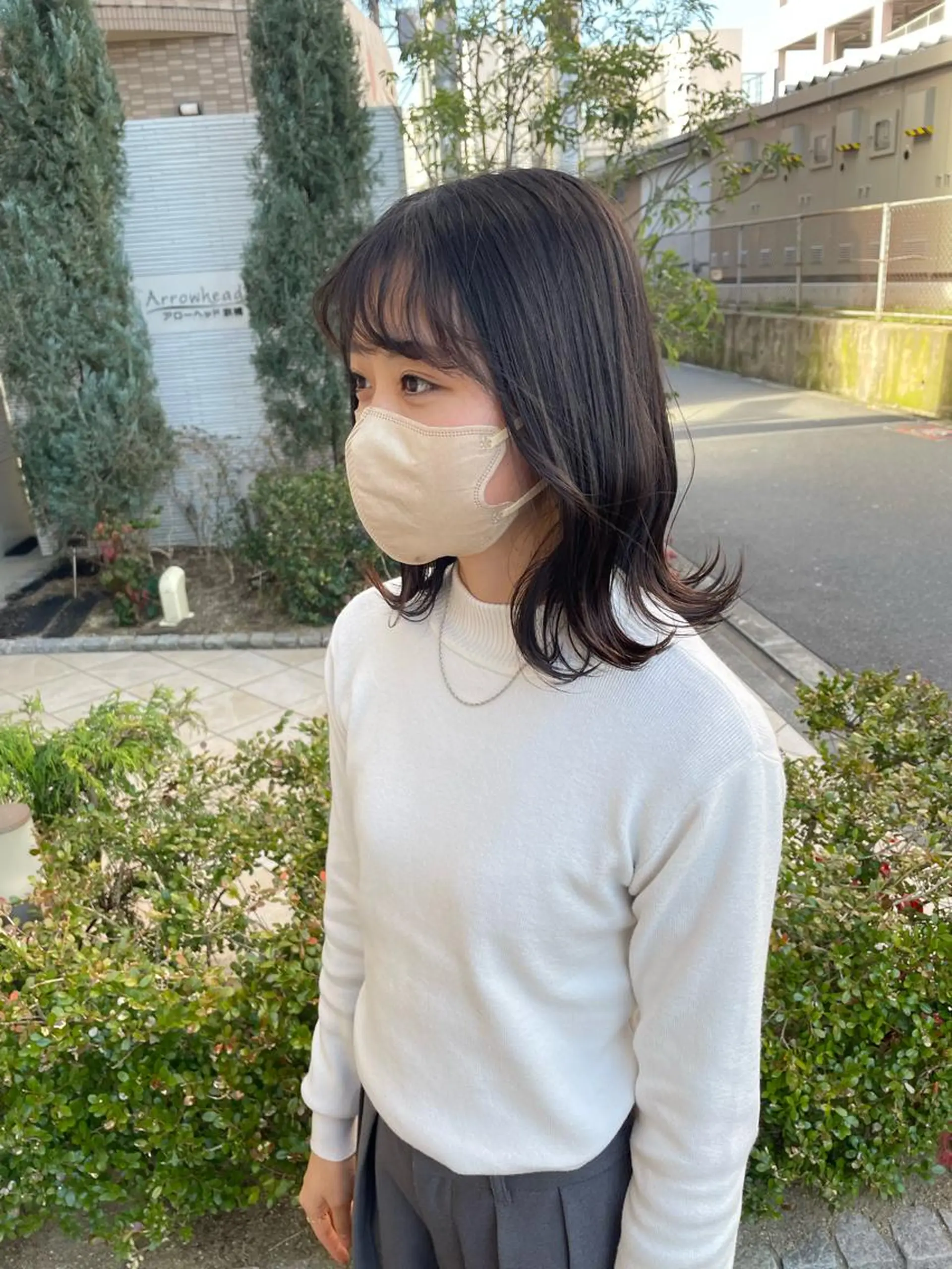 ミディアム 亀川蓮 Agu hairのヘアスタイル