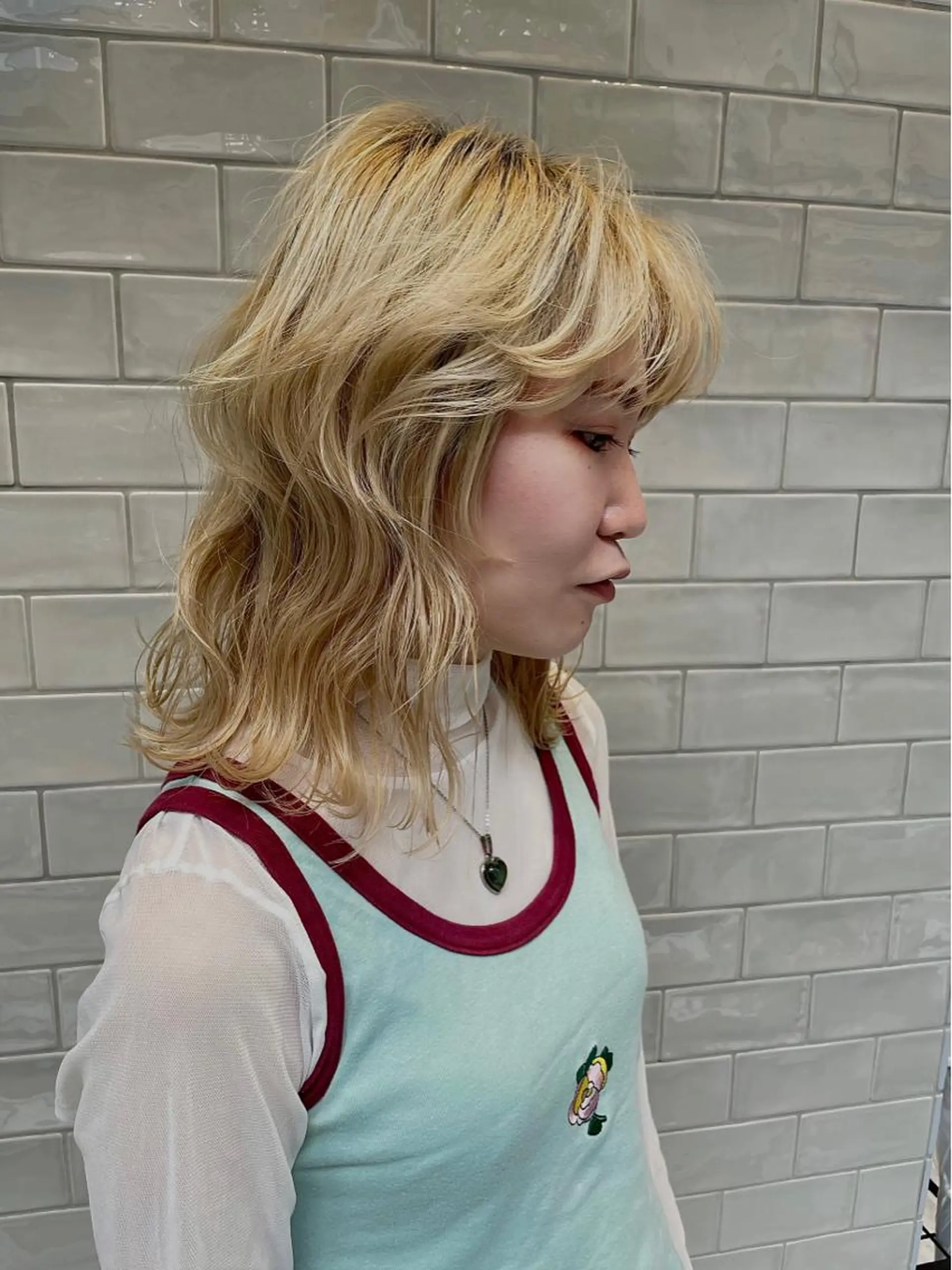 ミディアム カラー カット ヘアカラー トリートメント SALOWIN所属・ブリーチ✨ ボブ✨レイヤーのヘアスタイル