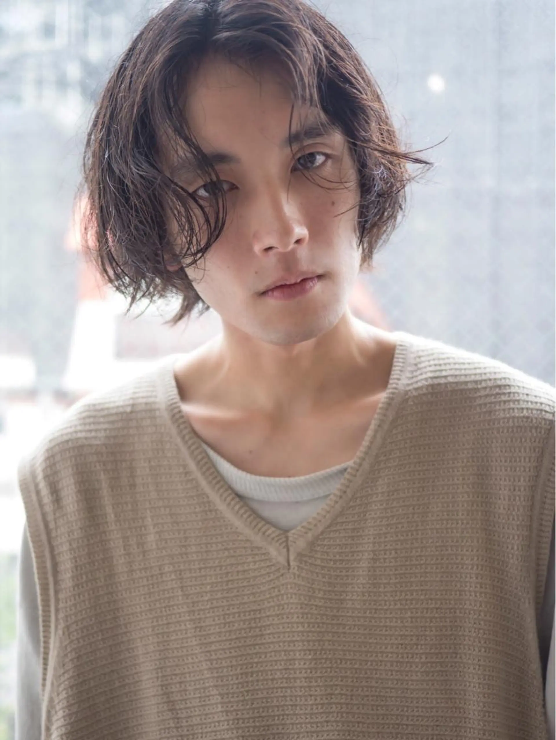 メンズ センターパート カット 渋谷メンズカット/ 工藤靖也のヘアスタイル