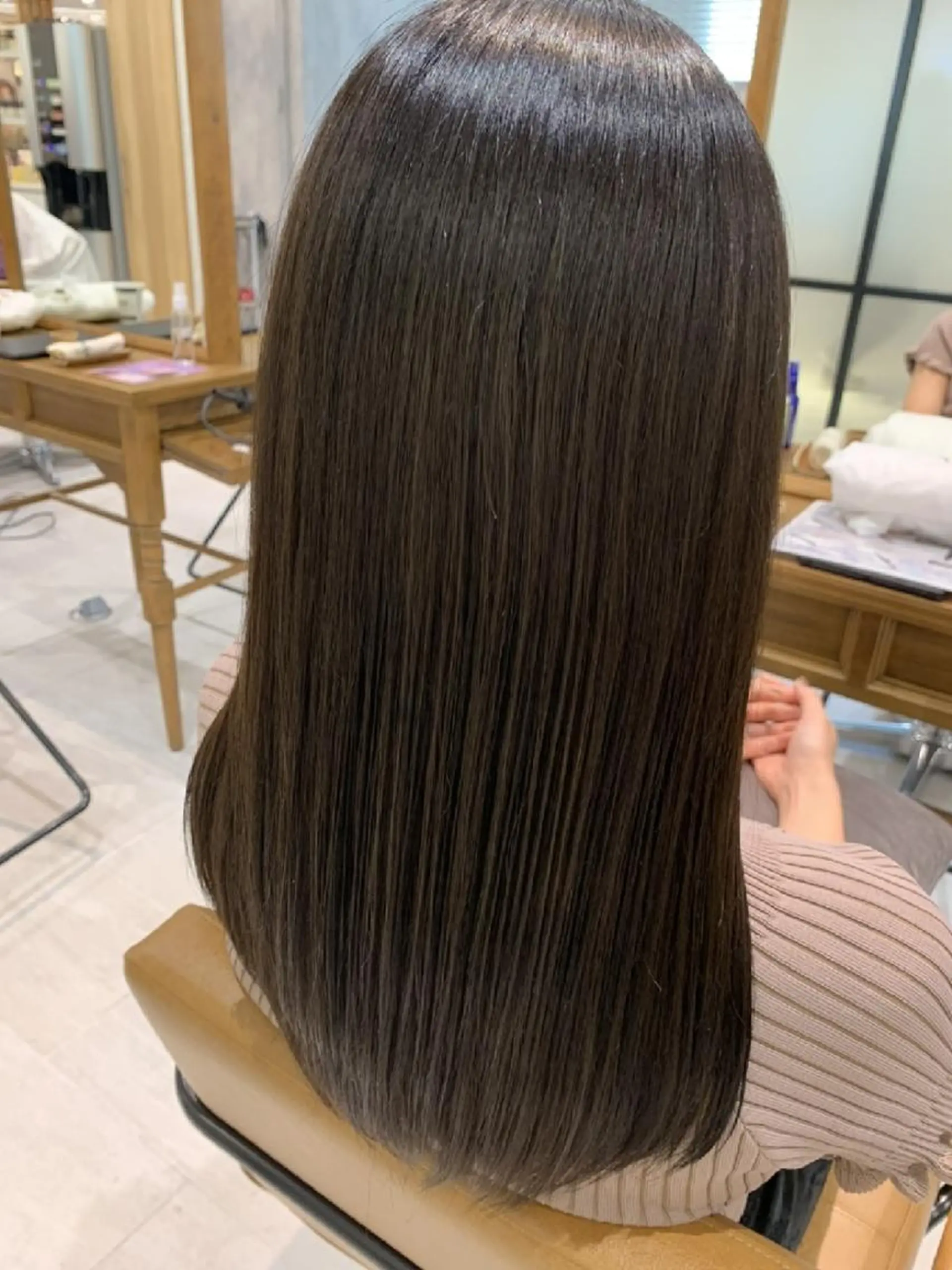 ロング カット 縮毛矯正 🌿似合わせカット／ 髪質改善／Ｐ💐のヘアスタイル