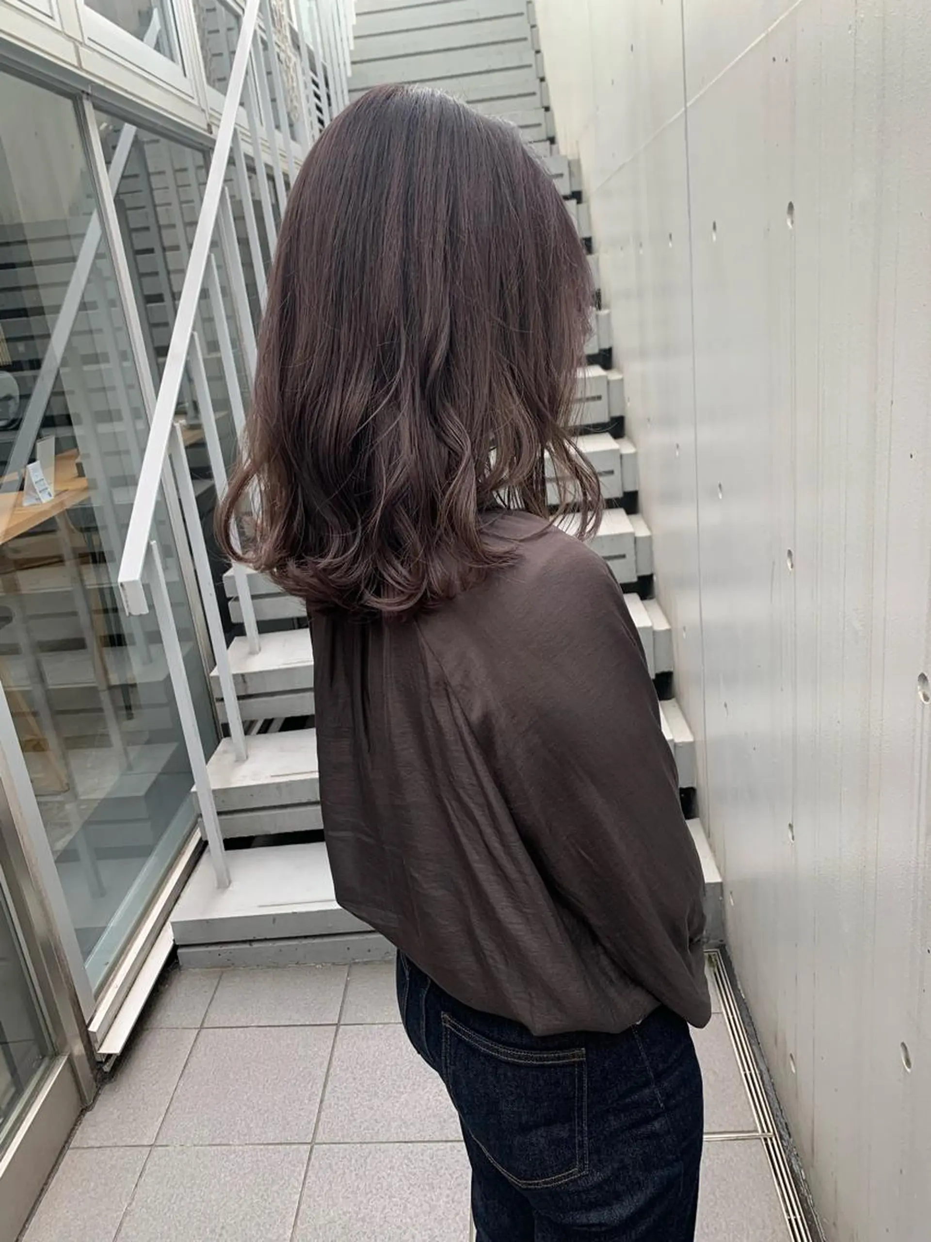 セミロング Leben所属・垢抜けヘア♡柔らかい カラー/mihoのヘアスタイル