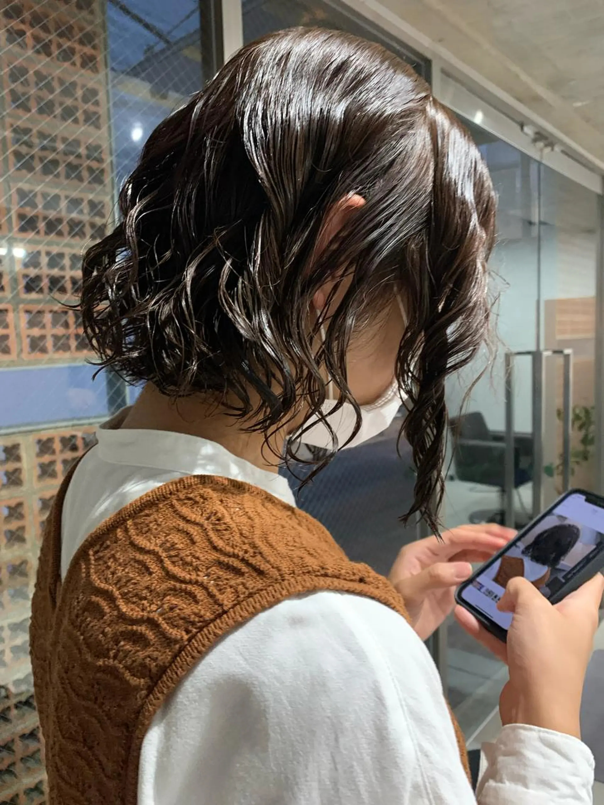 パーマ ボブパーマコテ巻き風 パーマNo1深江秀平のヘアスタイル