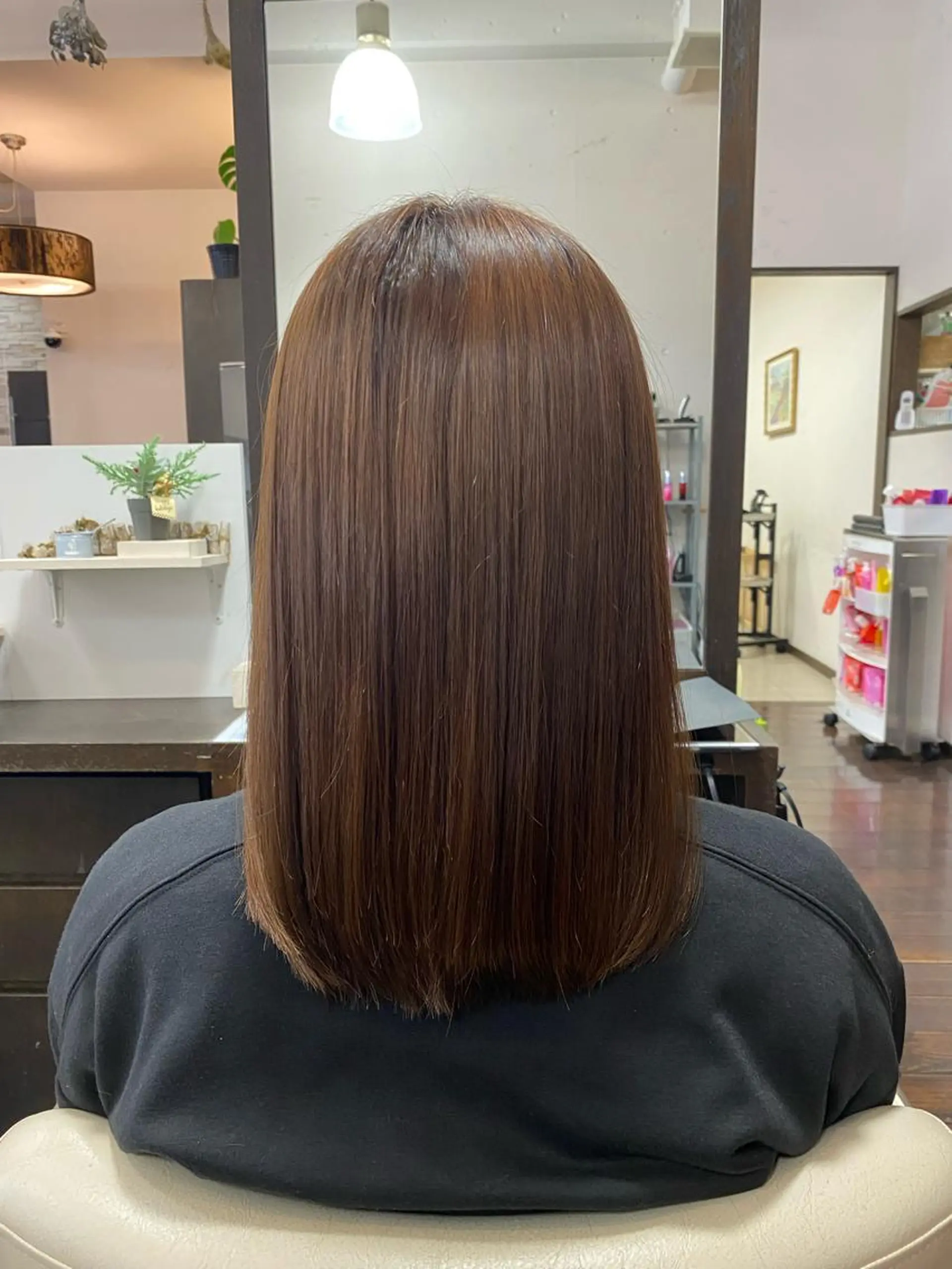 セミロング 柳坪 まなのヘアスタイル