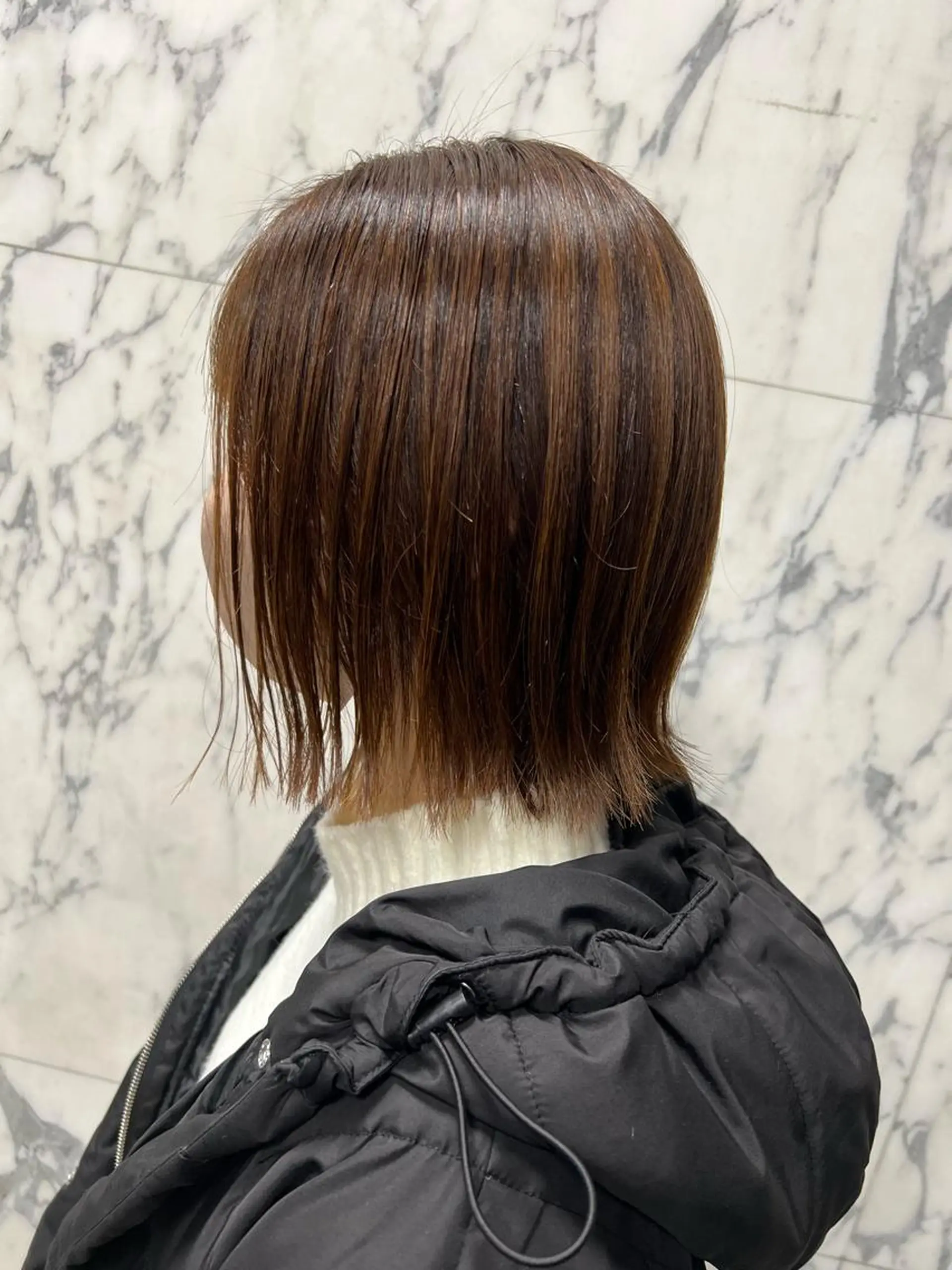 ショート 切りっぱなしボブ ボブ 外ハネヘア 川崎レイヤーカット /江口真正のヘアスタイル