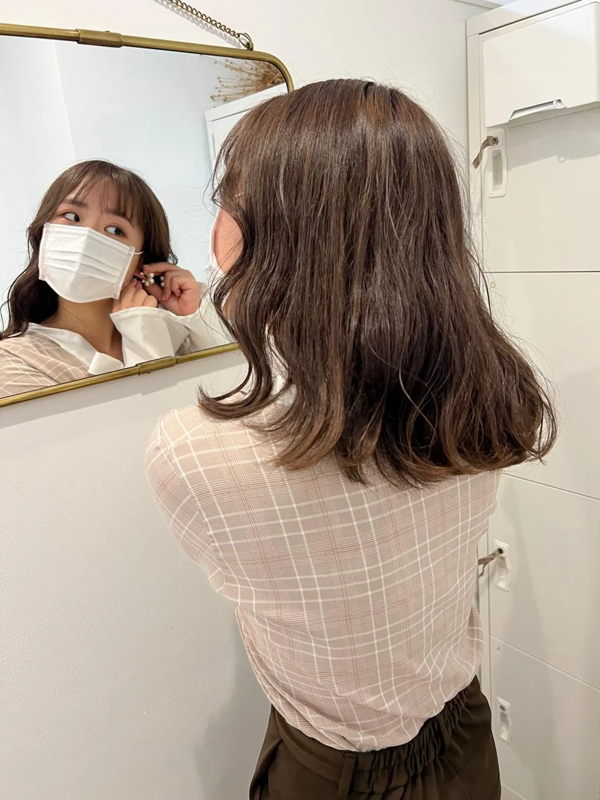 ミディアム カラー ショート・ボブパーマ 指名No.1かけるのヘアスタイル