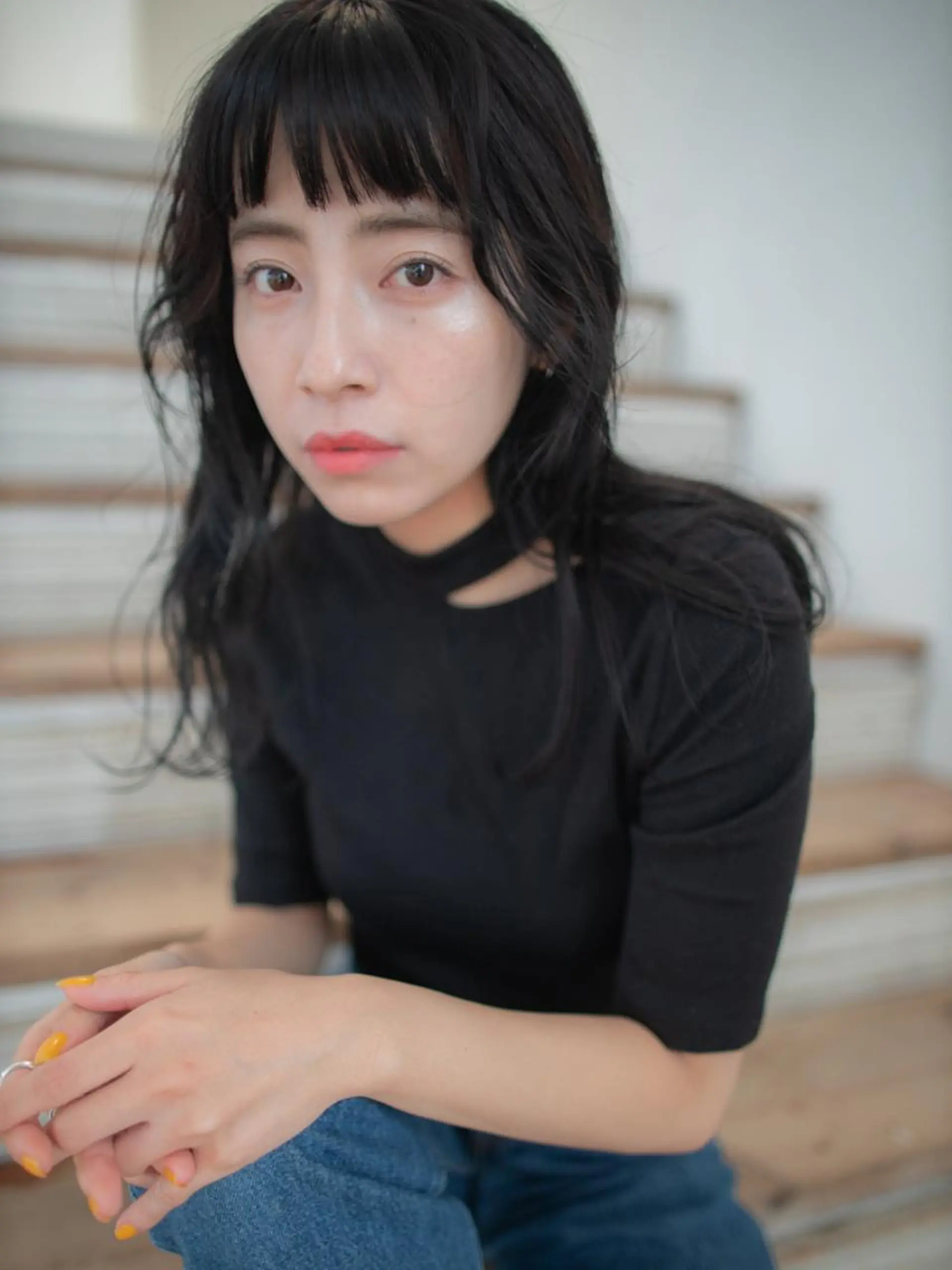 ロング カット くろだ ちはるのヘアスタイル