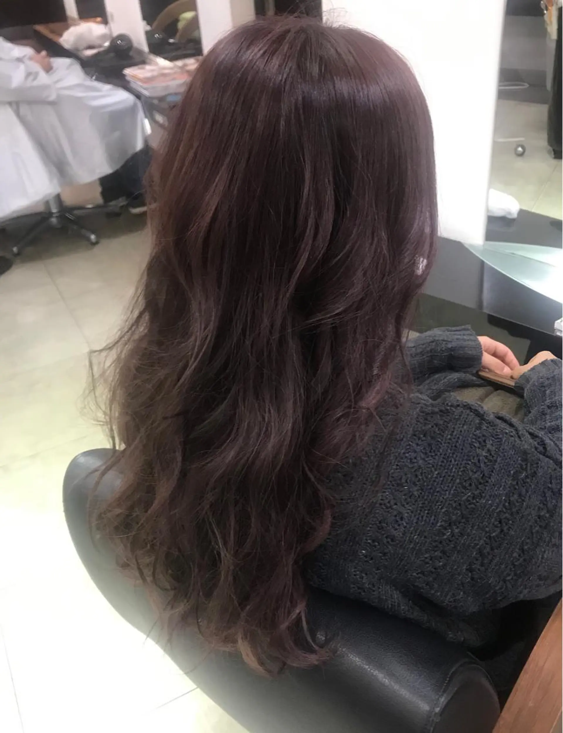 ロング カラー ヘアアレンジ ピンクカラー バイオレットカラー DISCOHAIRsanc（ルジャルダン町田）所属・烏山 達也のヘアスタイル