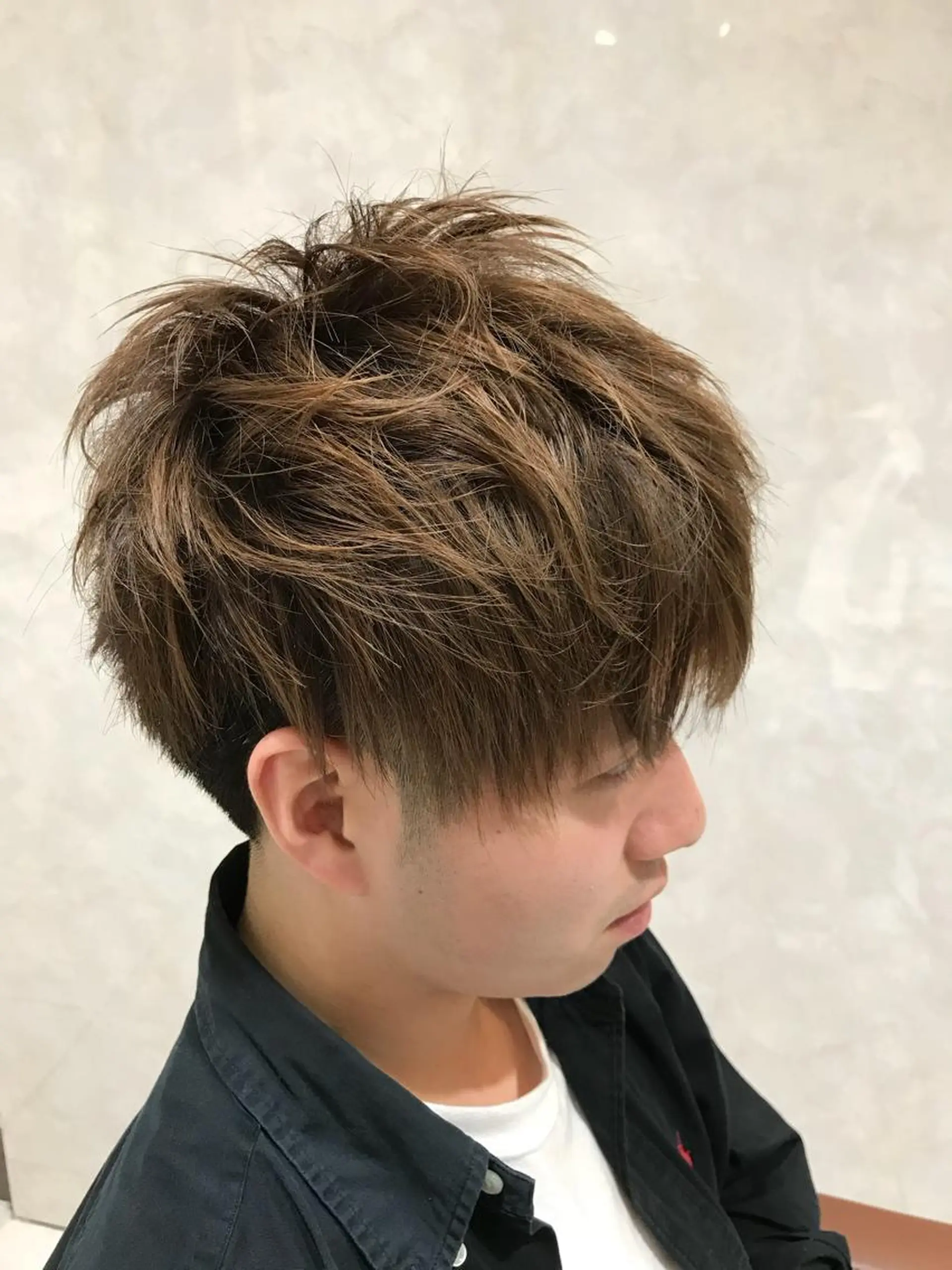 ショート カラー メンズ テラモト カズヨシのヘアスタイル