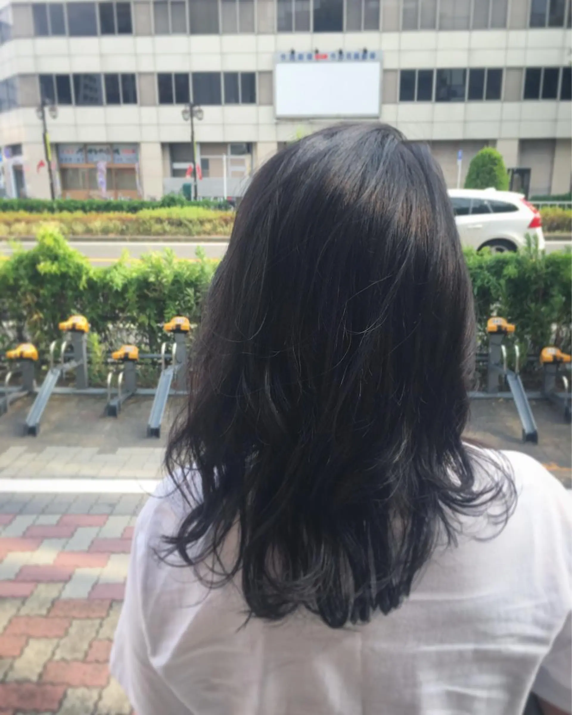 セミロング カラー ラブーケ中川中島店 クラタチカコのヘアスタイル