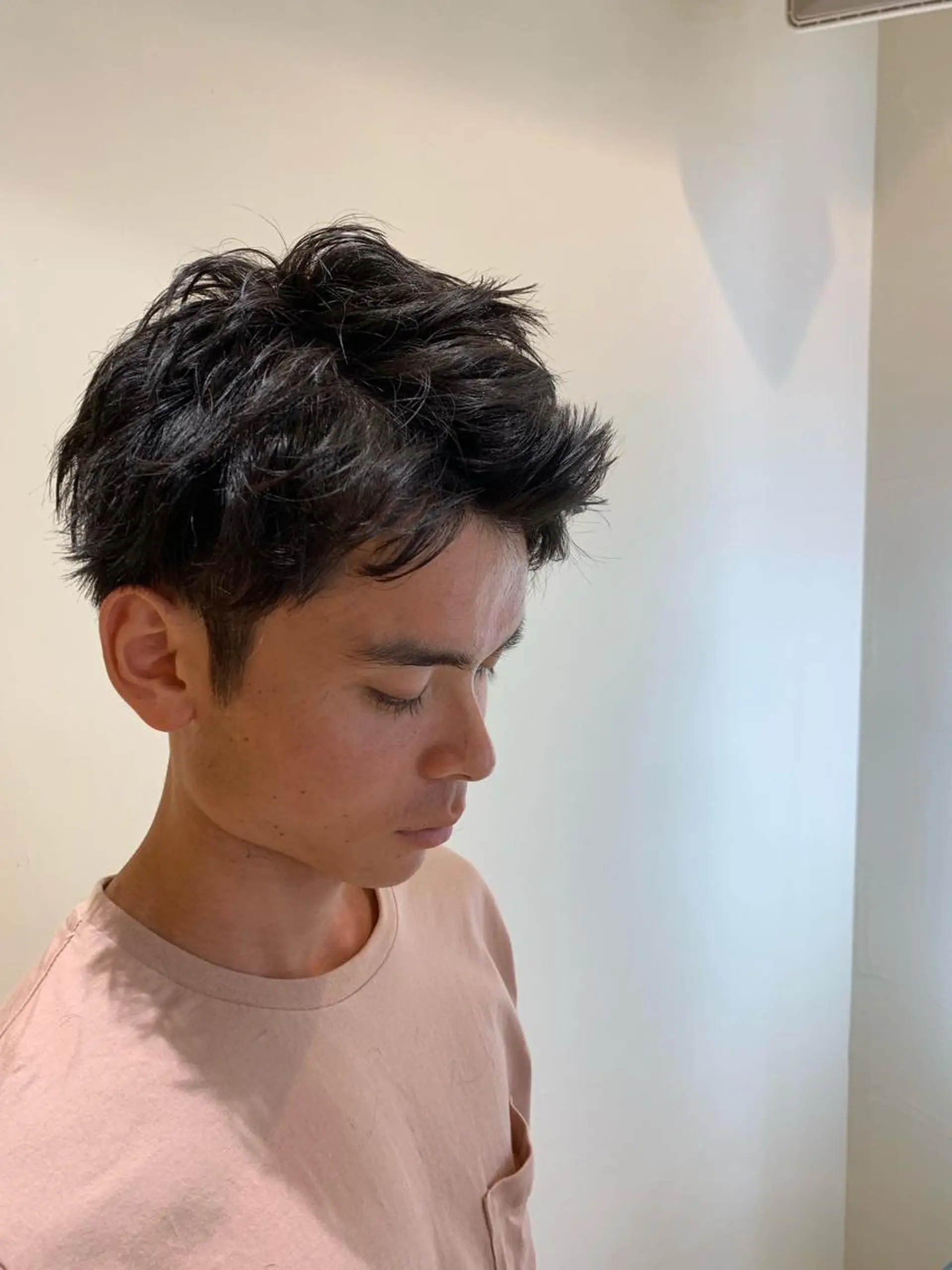 ショート メンズ アップバング 【メンズモデル募集】 Bassa所沢のヘアスタイル