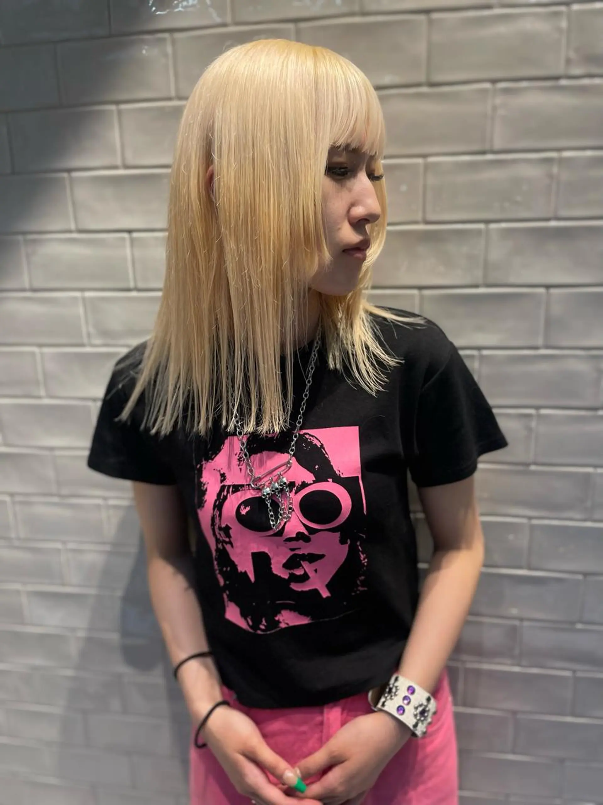 ミディアム カラー カット ヘアカラー トリートメント SALOWIN所属・ブリーチ✨ ボブ✨レイヤーのヘアスタイル