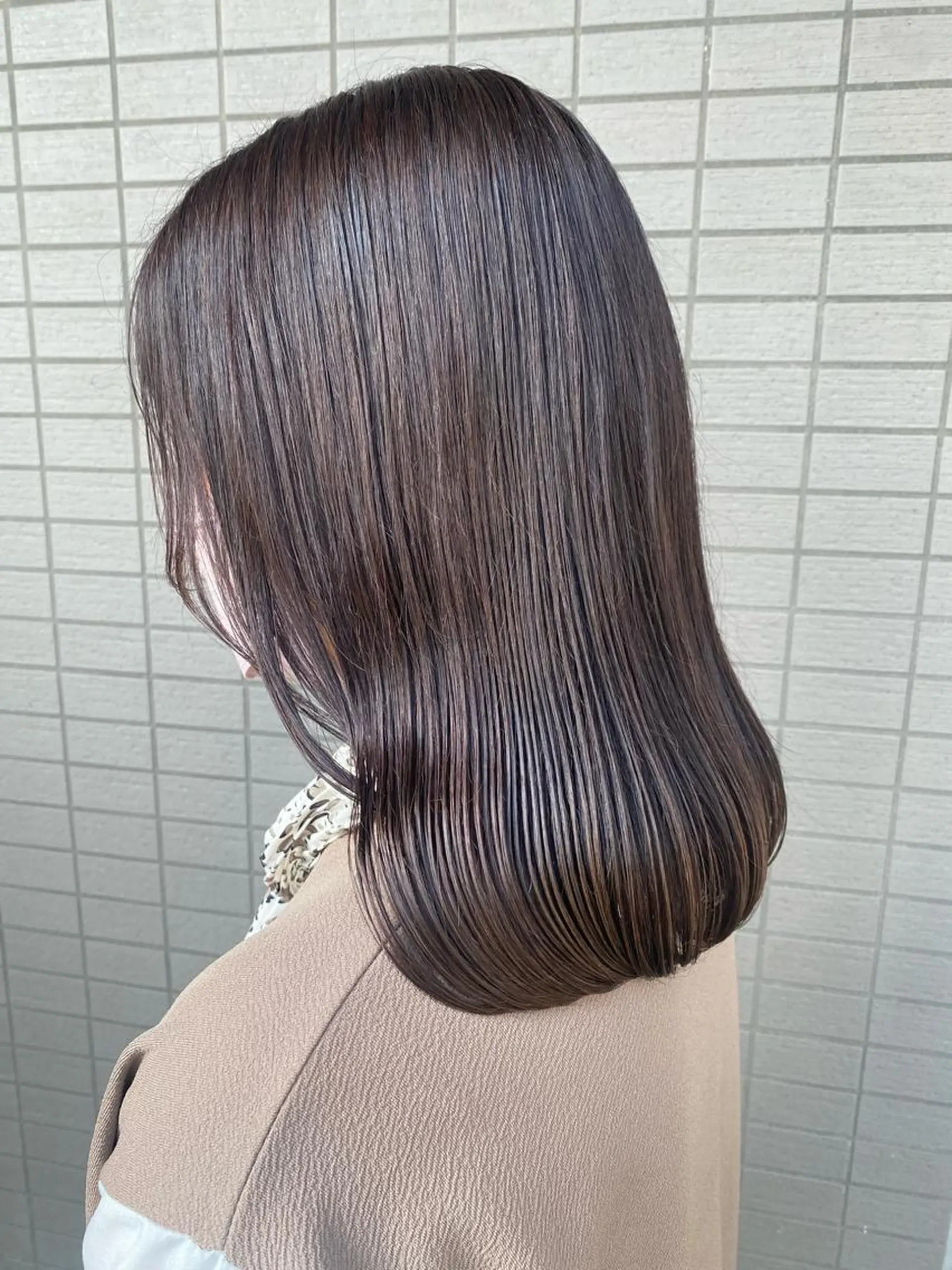 ミディアム カラー 韓国×髪質改善カラー 💎hinaのヘアスタイル