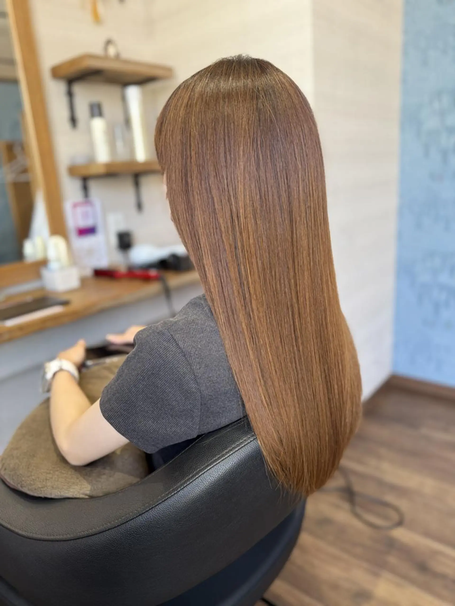 カラー ロング 個室型美容室san 都賀店のヘアスタイル