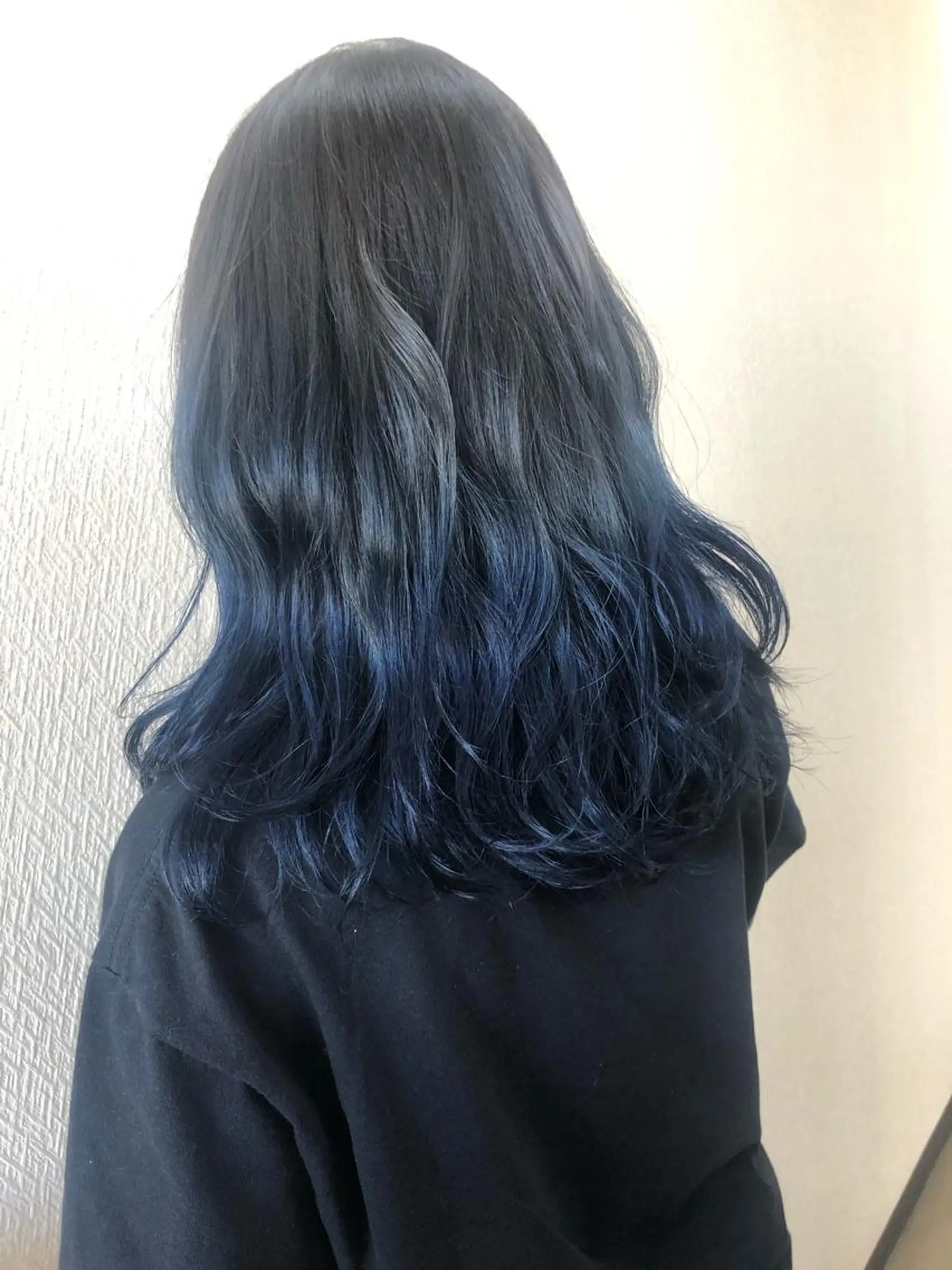 セミロング カラー ブリーチ ブルーカラー ケアブリーチ 水野 雪 /パーマ/暖色カラーのヘアスタイル