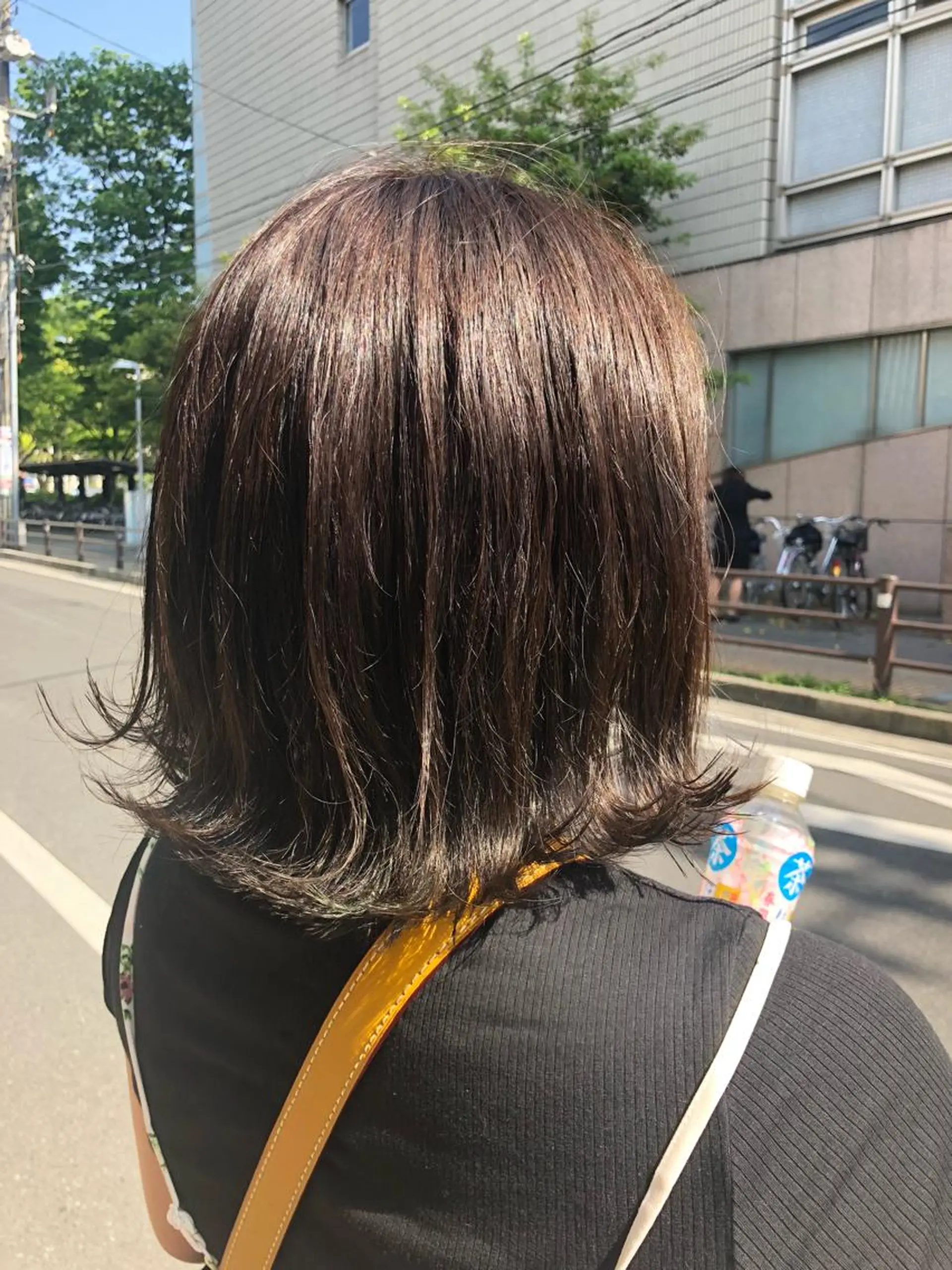 ミディアム カラー 國次 夕貴のヘアスタイル