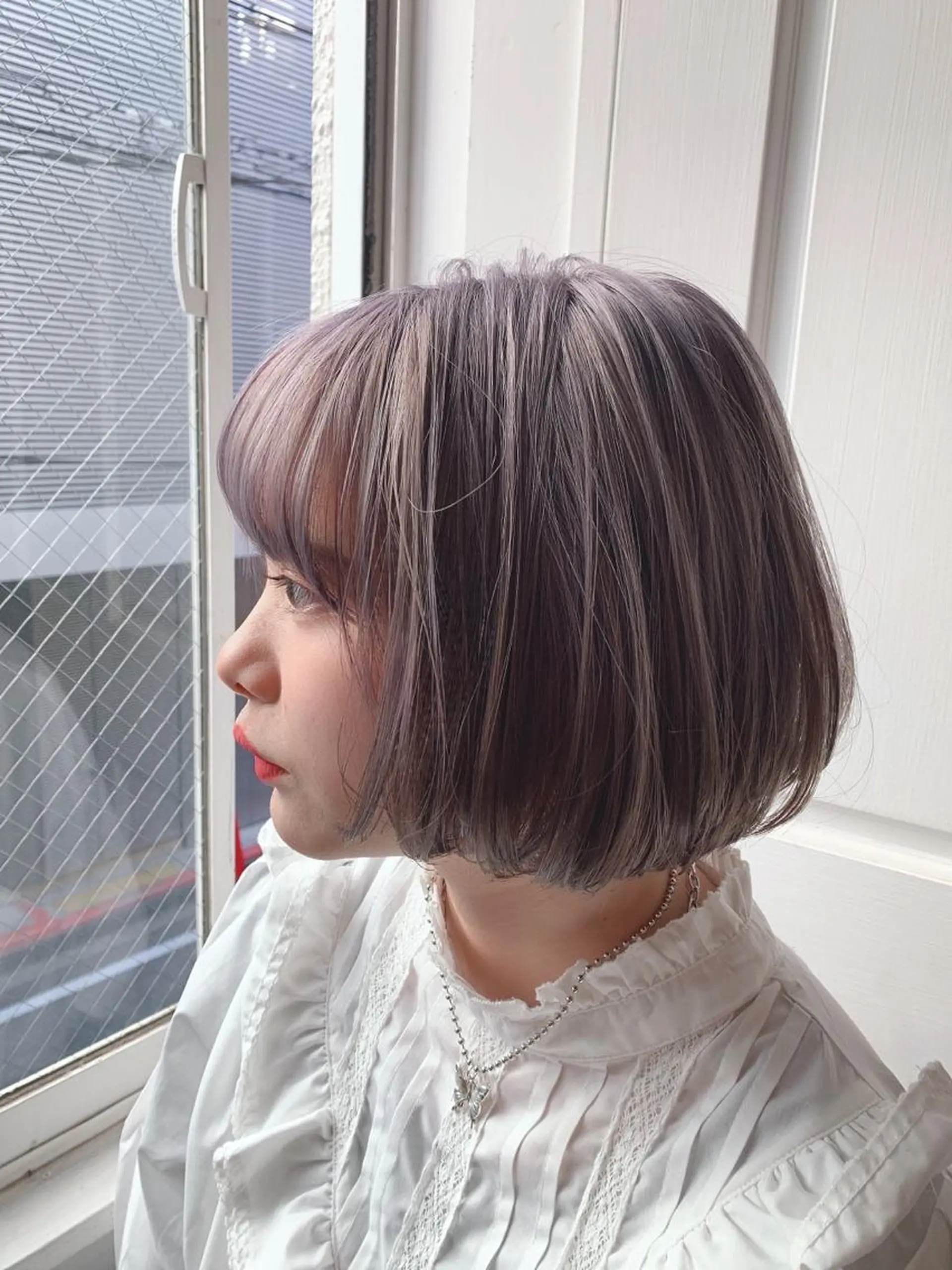 ショート カット ヘアカラー トリートメント やりすぎないパーマ ニュアンスパーマのヘアスタイル