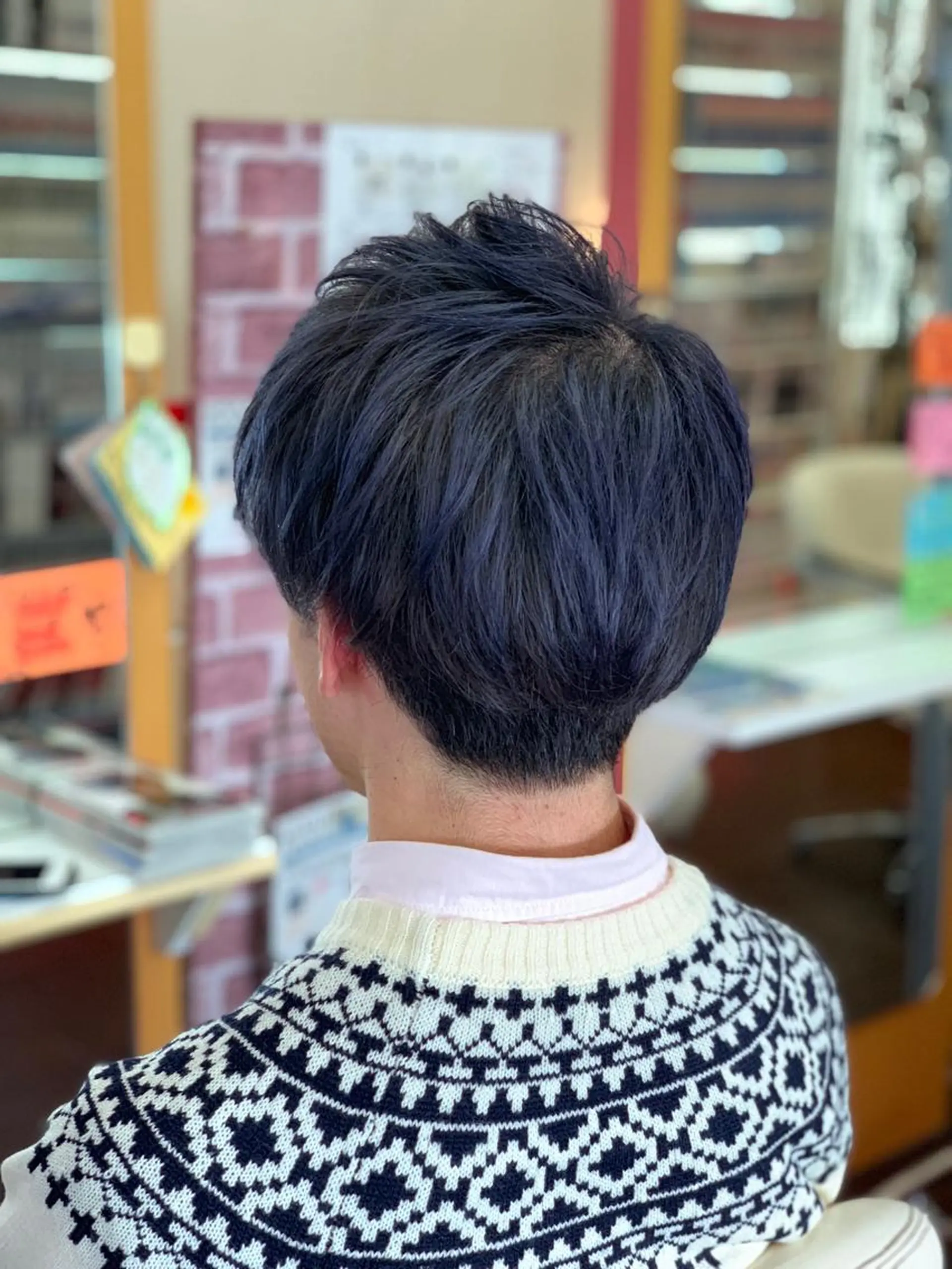 ショート カラー メンズ カット ヘアカラー たけい ゆうきのヘアスタイル