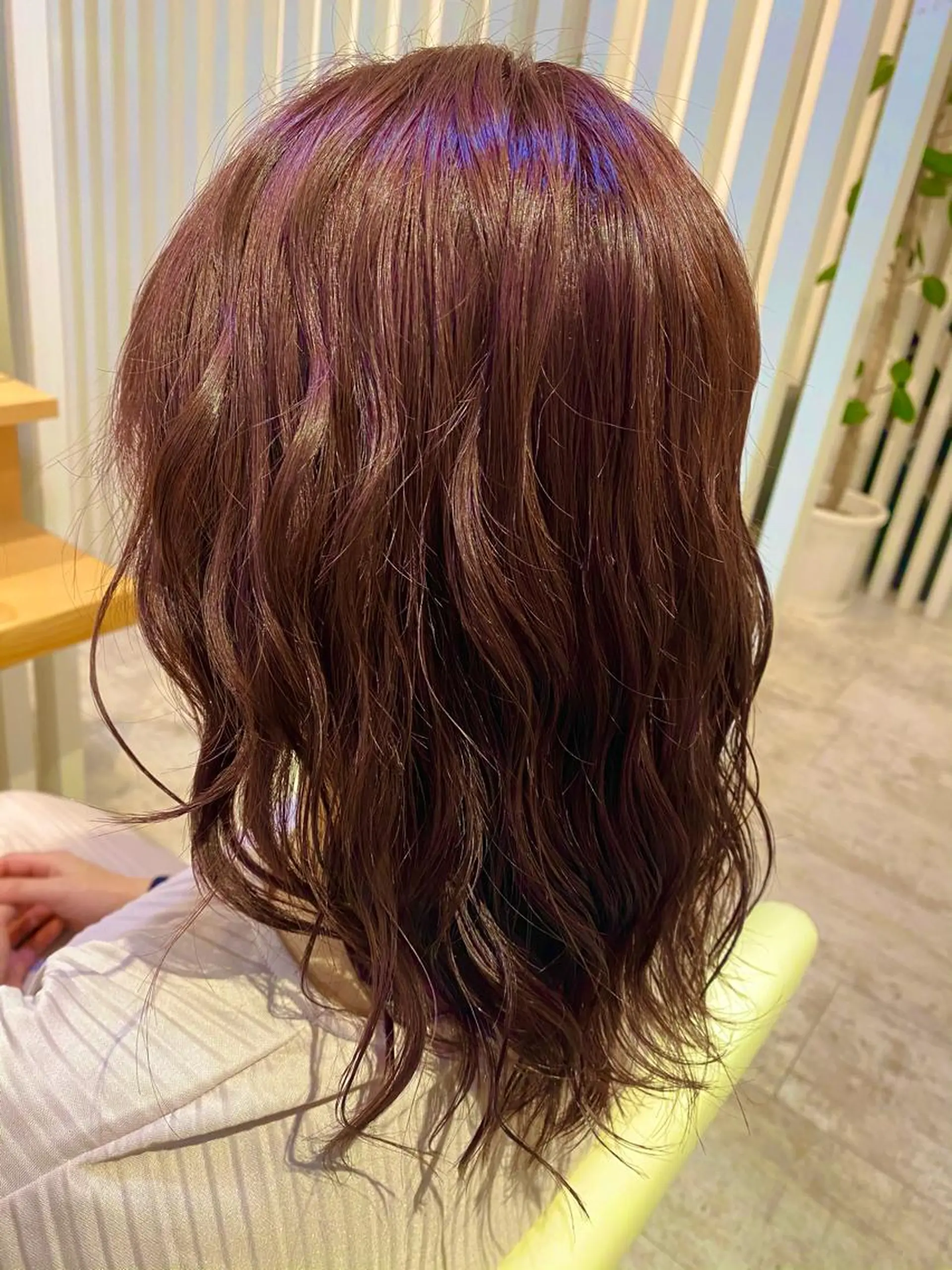 セミロング カラー ヘアアレンジ Design Color🐰アユミのヘアスタイル