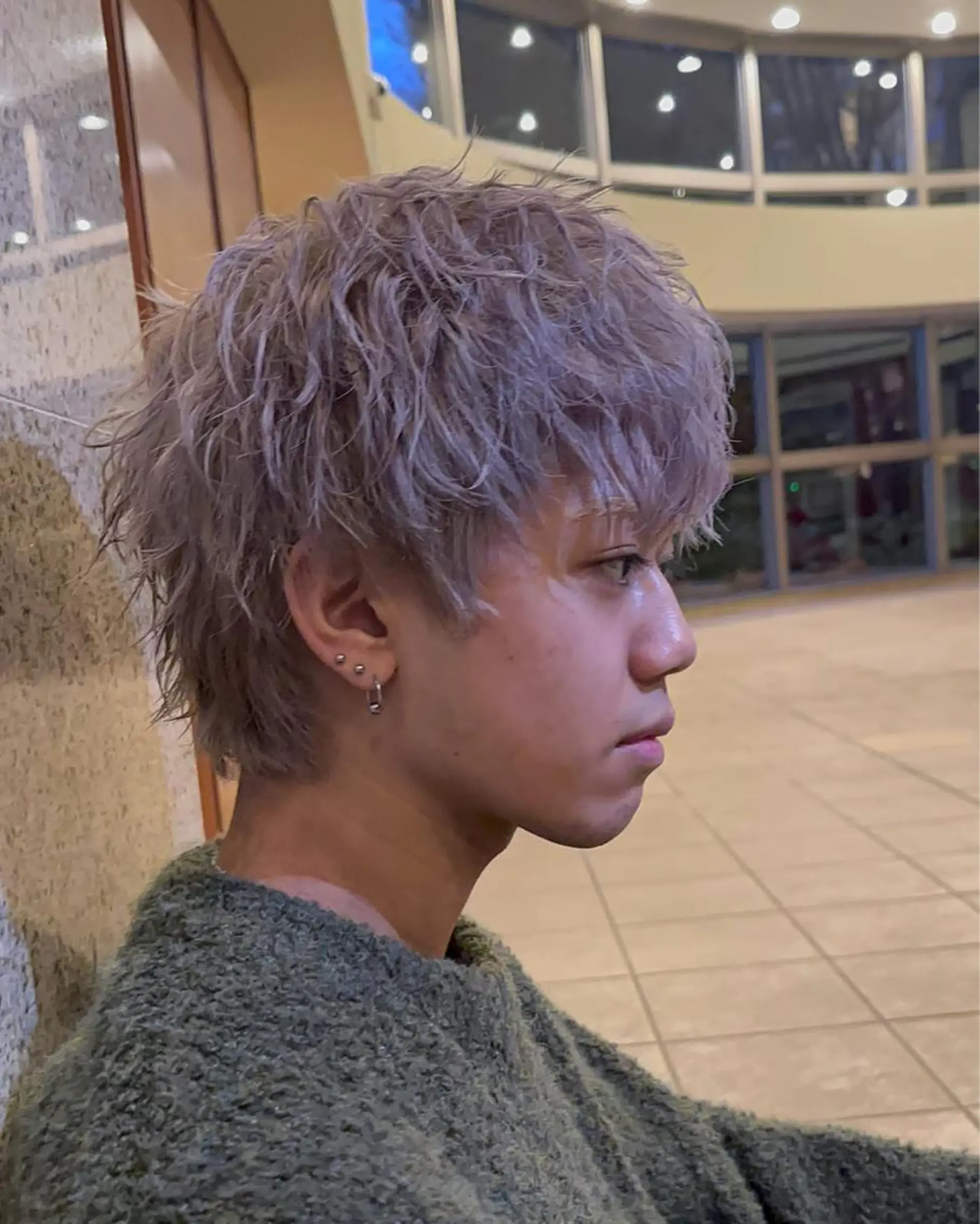 カラー メンズ ヘアカラー 🎖️似合わせメンズ パーマ🎖️カネキのヘアスタイル