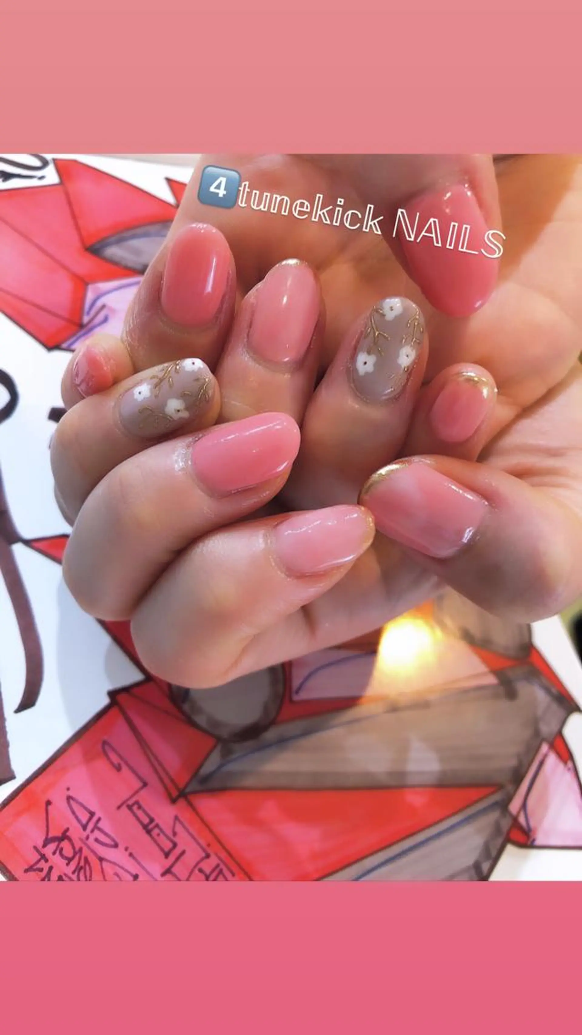 ネイル 4tunekick NAILS(フォーチュンキックネイルズ)所属・光森 淳子のネイルデザイン