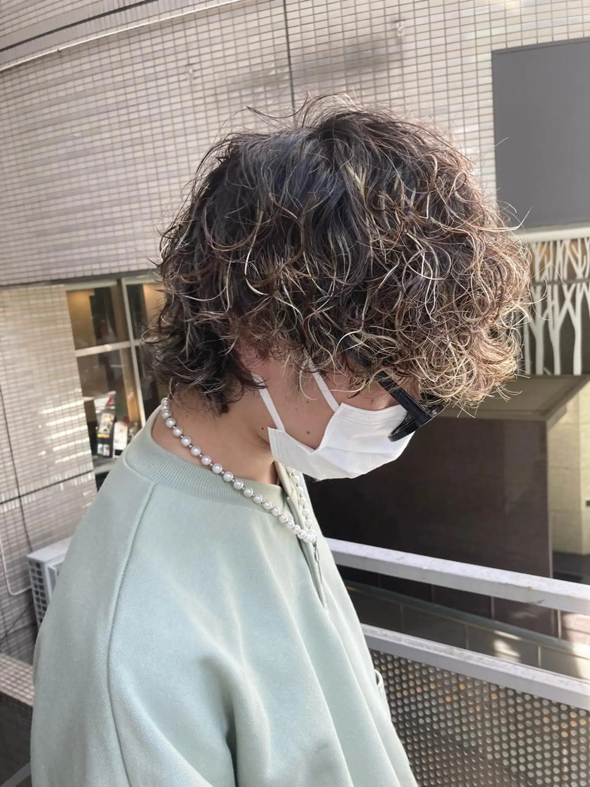 パーマ メンズ 曲がる縮毛矯正 LIBER 　岩名のヘアスタイル