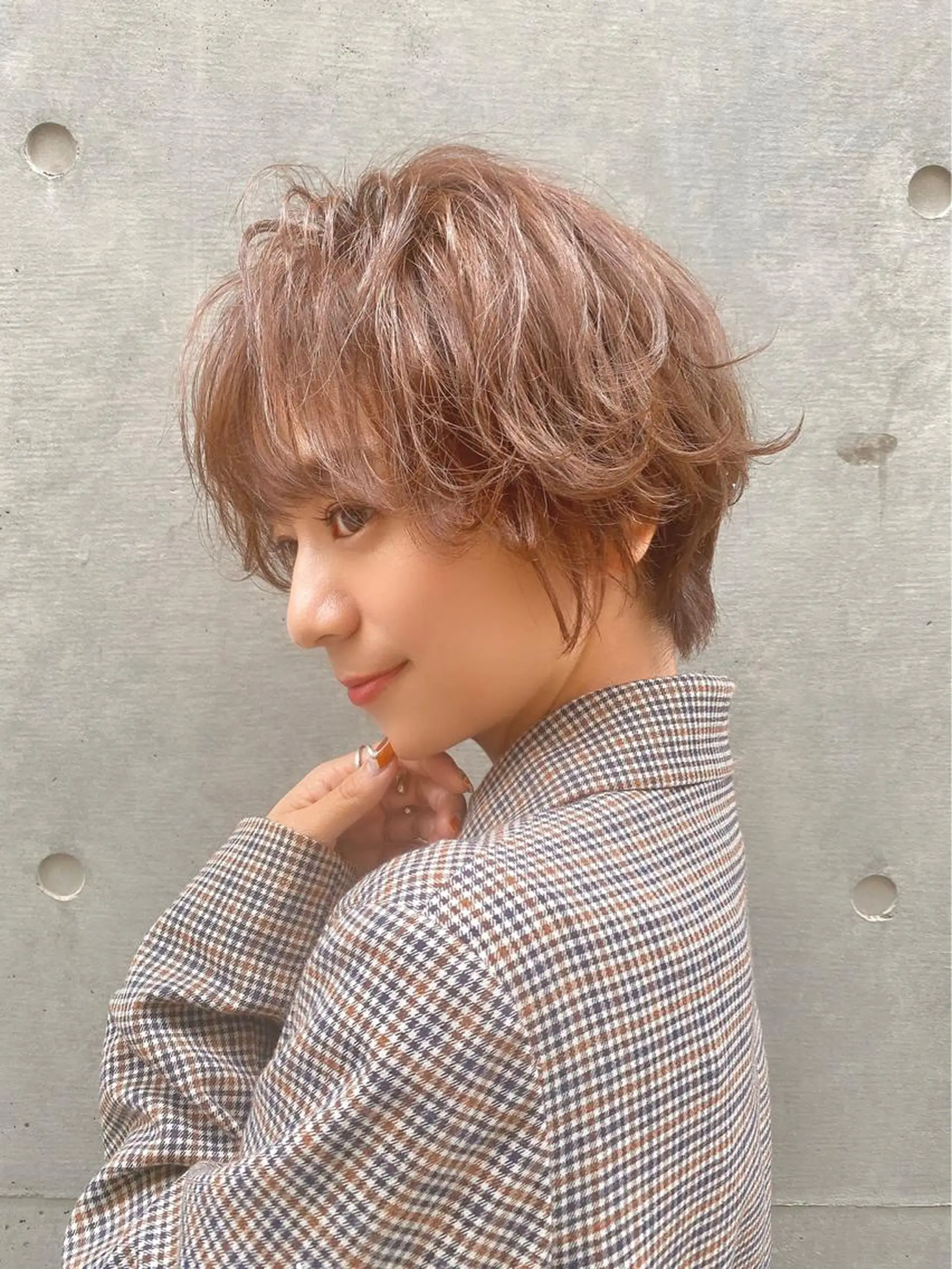 ショート カラー ケアカラー/縮毛矯正 /レイヤー/板垣光采のヘアスタイル