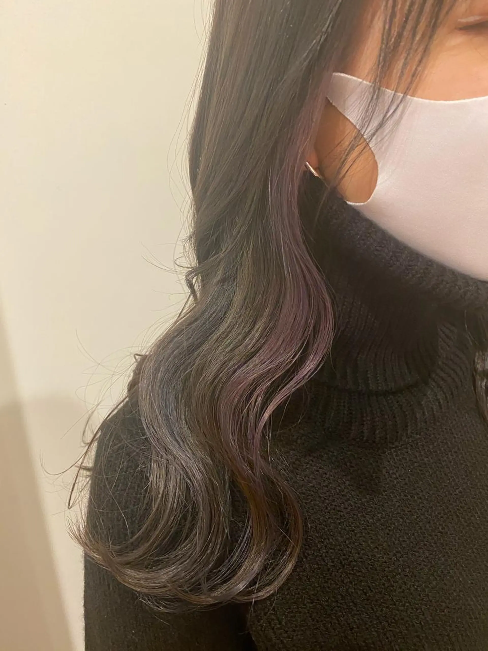 セミロング カラー 韓国ヘア顔周りカット 艶髪ベージュtamaのヘアスタイル