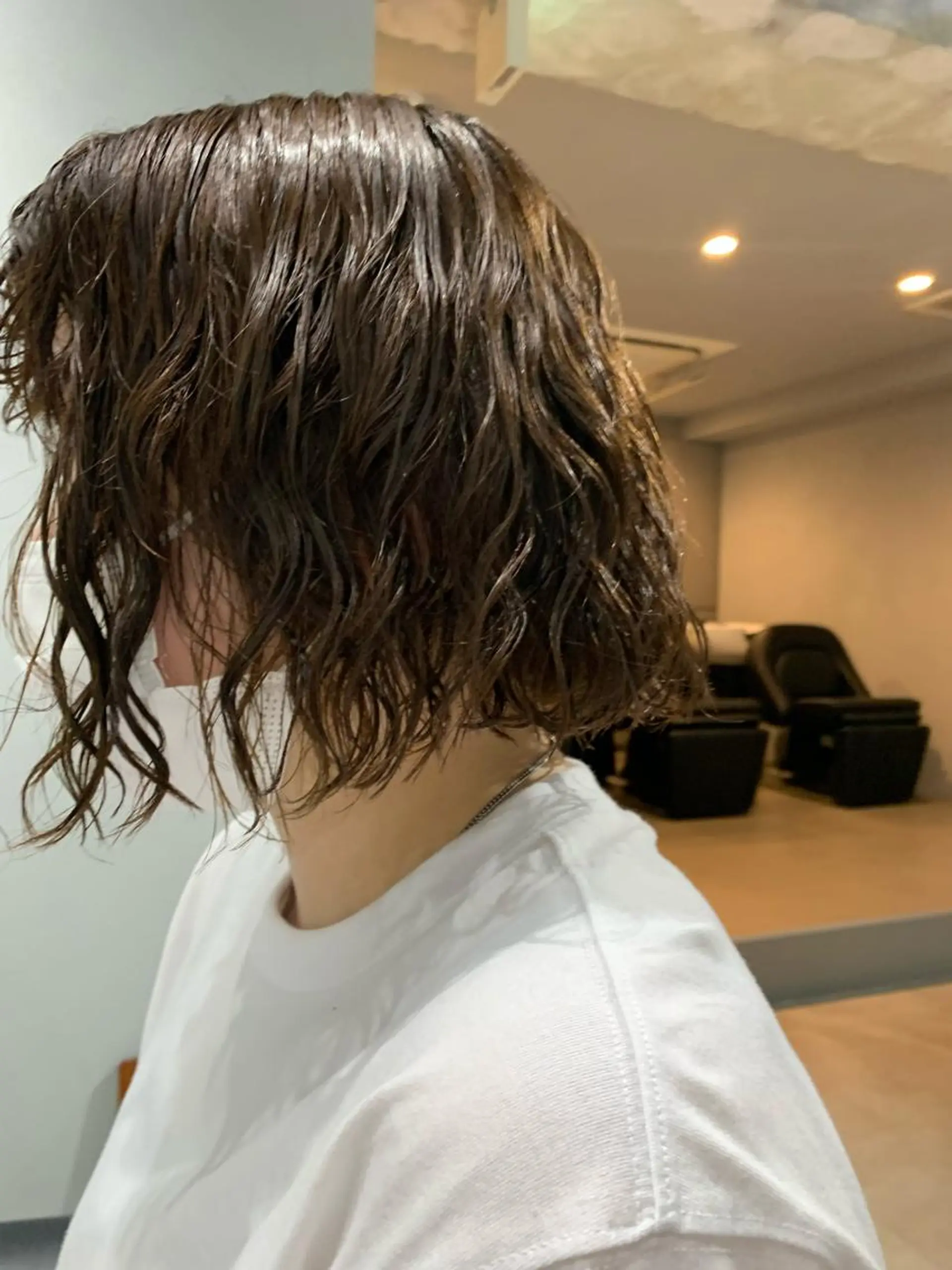 ショート パーマ ボブパーマコテ巻き風 パーマNo1深江秀平のヘアスタイル