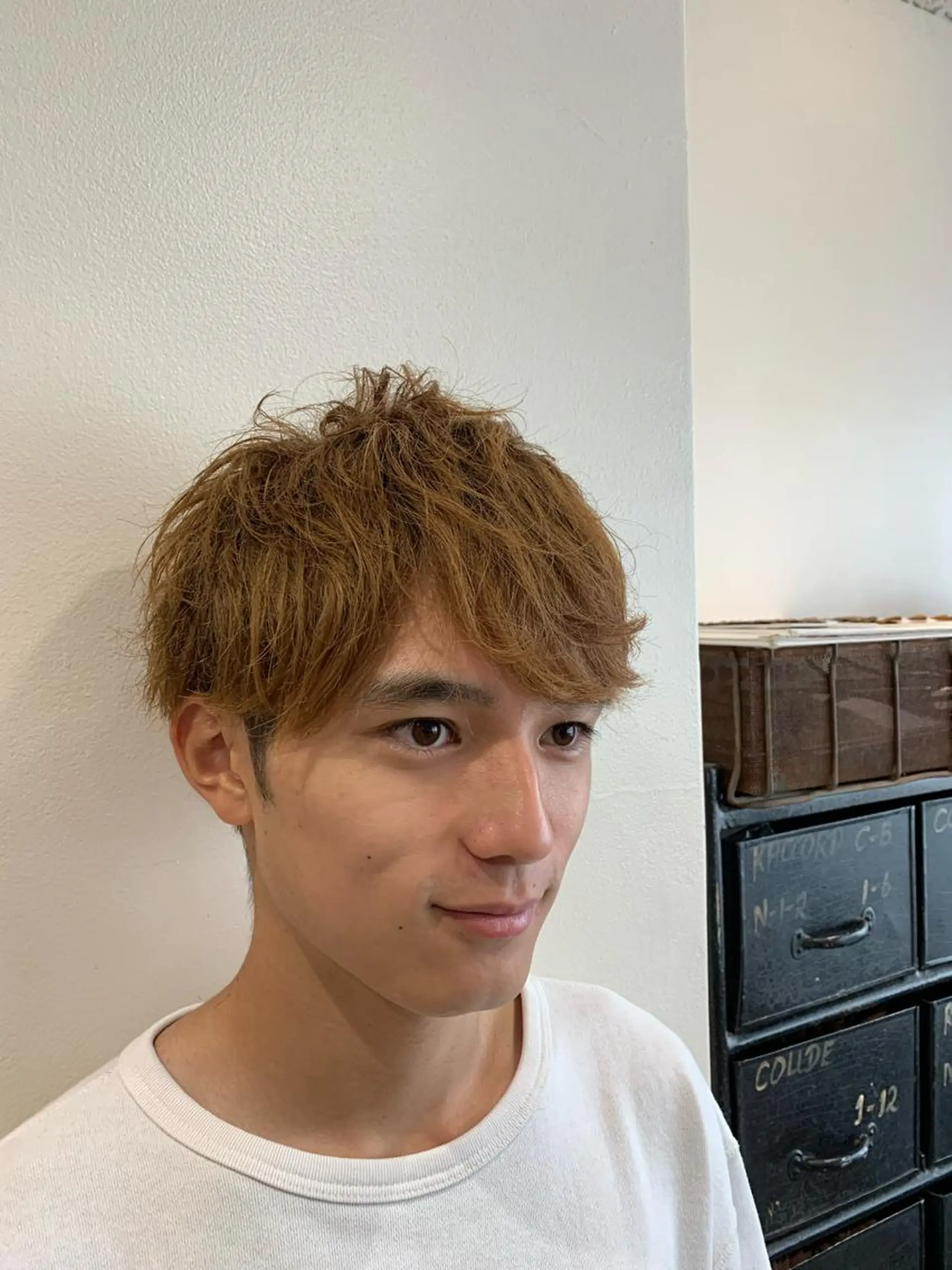 ショート メンズ カット ヘアカラー トリートメント 山崎 澪 レイヤーカット/大宮のヘアスタイル