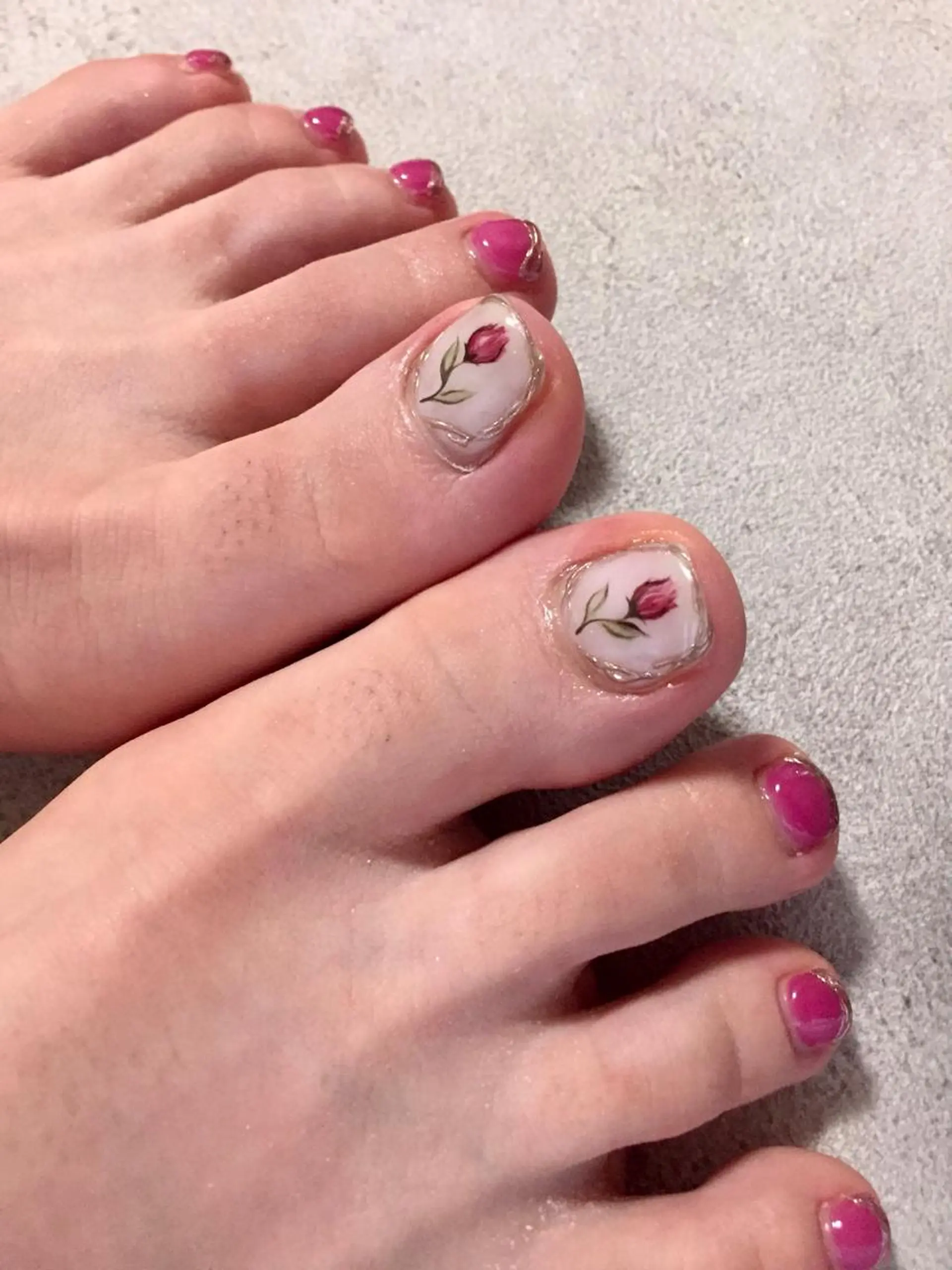 ネイル フラワーネイル kiki nail 二子玉川のネイルデザイン