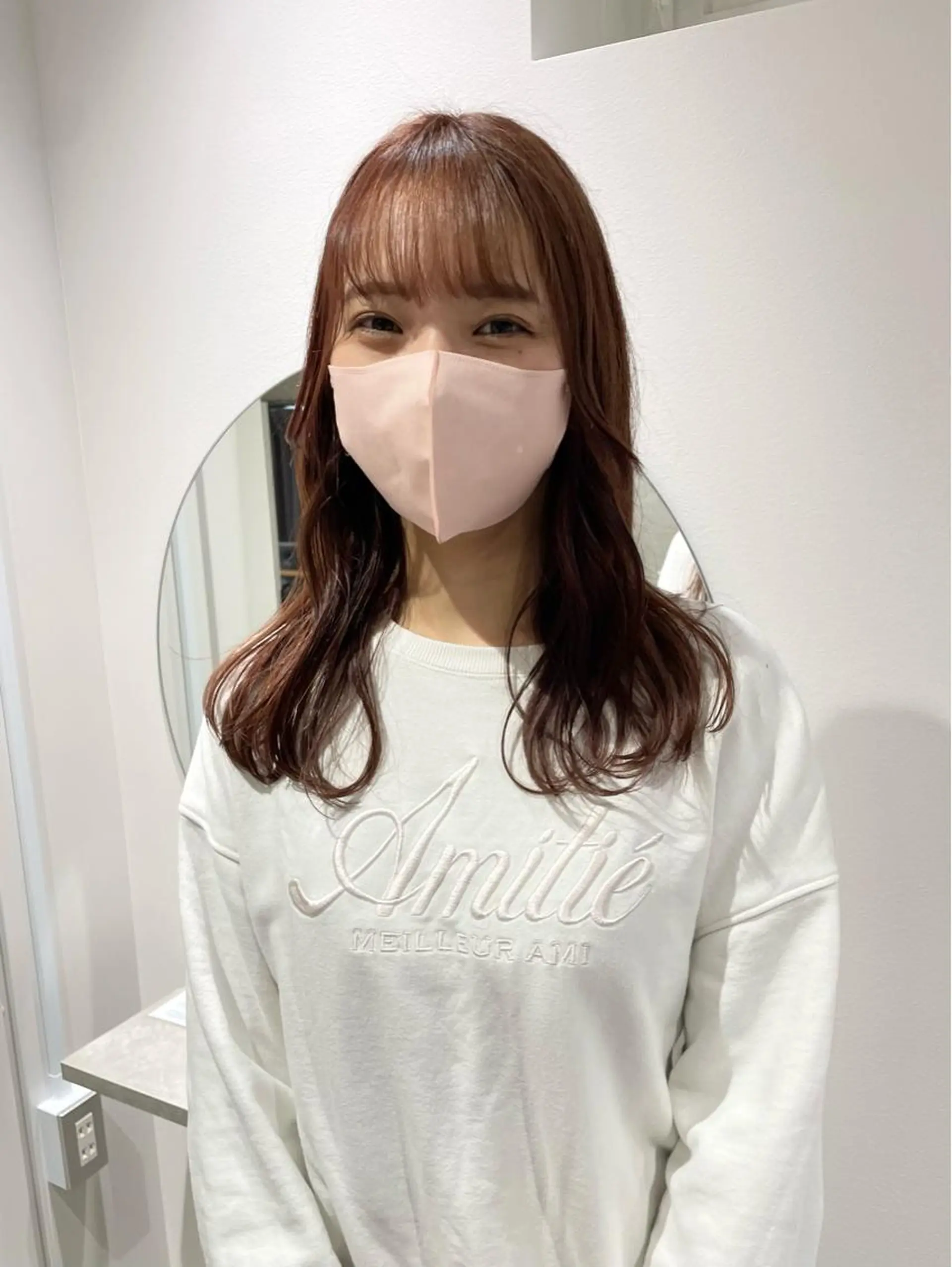 ロング カラー カット ヘアカラー トリートメント 🍊暖色×顔周り 🍊cocoroのヘアスタイル