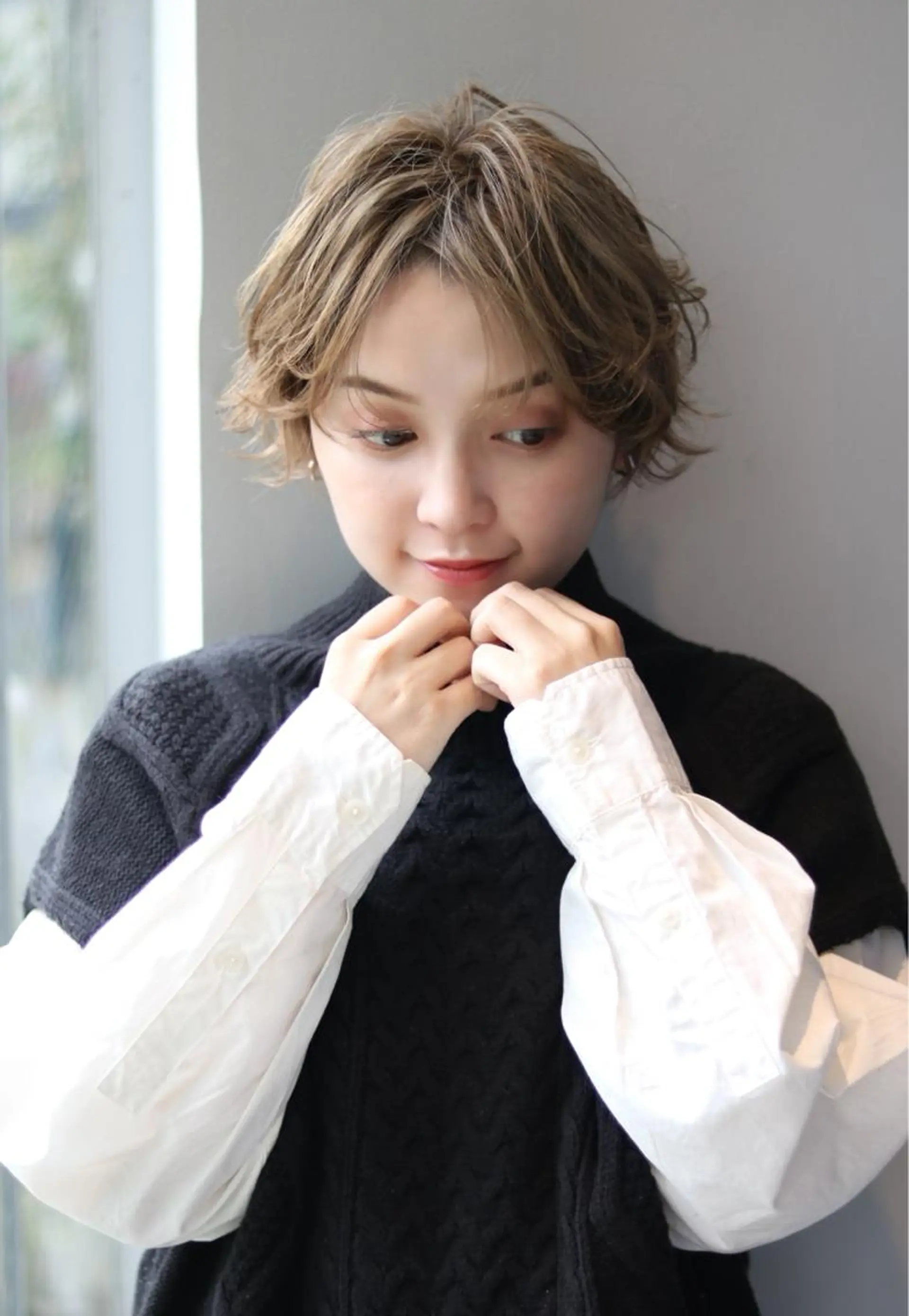 ショート カラー 梅原 塁のヘアスタイル