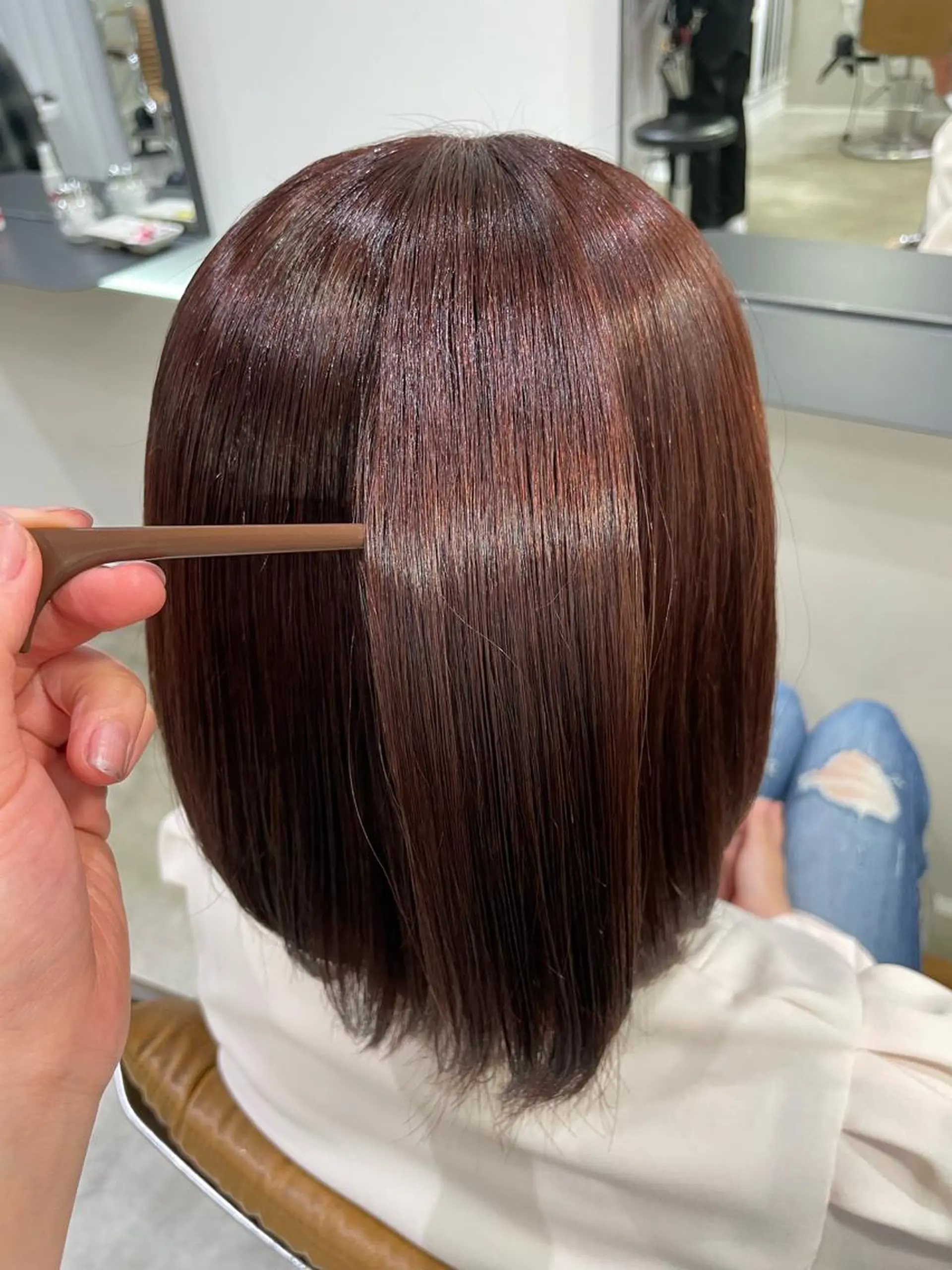 カラー ami/大阪/暖色 /レイヤーカットのヘアスタイル