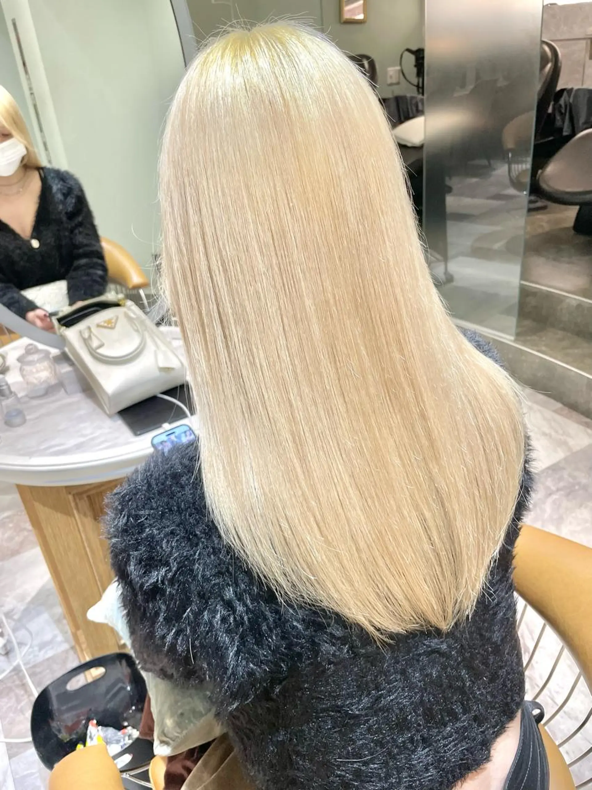 ロング カラー バレイヤージュ ブリーチ ケアブリーチ ダブルカラー グラデーションカラー 美髪/カラー 美容院🌈渡辺隼也のヘアスタイル