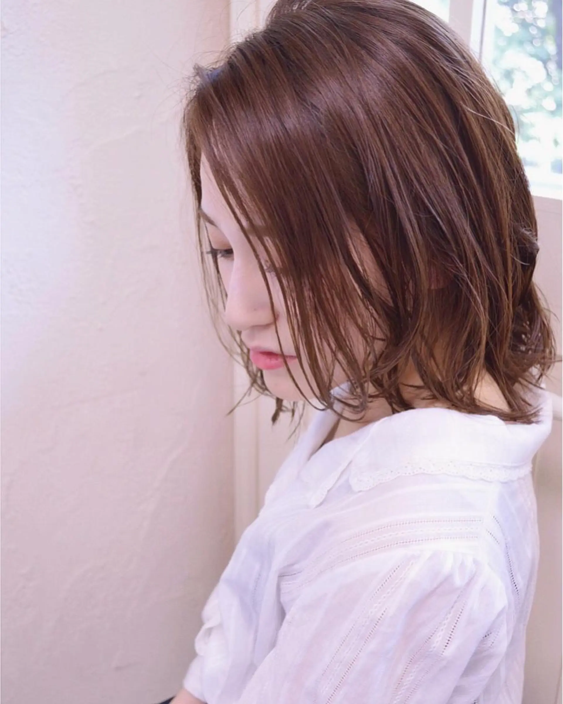 ミディアム カラー 小顔ショート✁ ⁂Yukari⁂のヘアスタイル