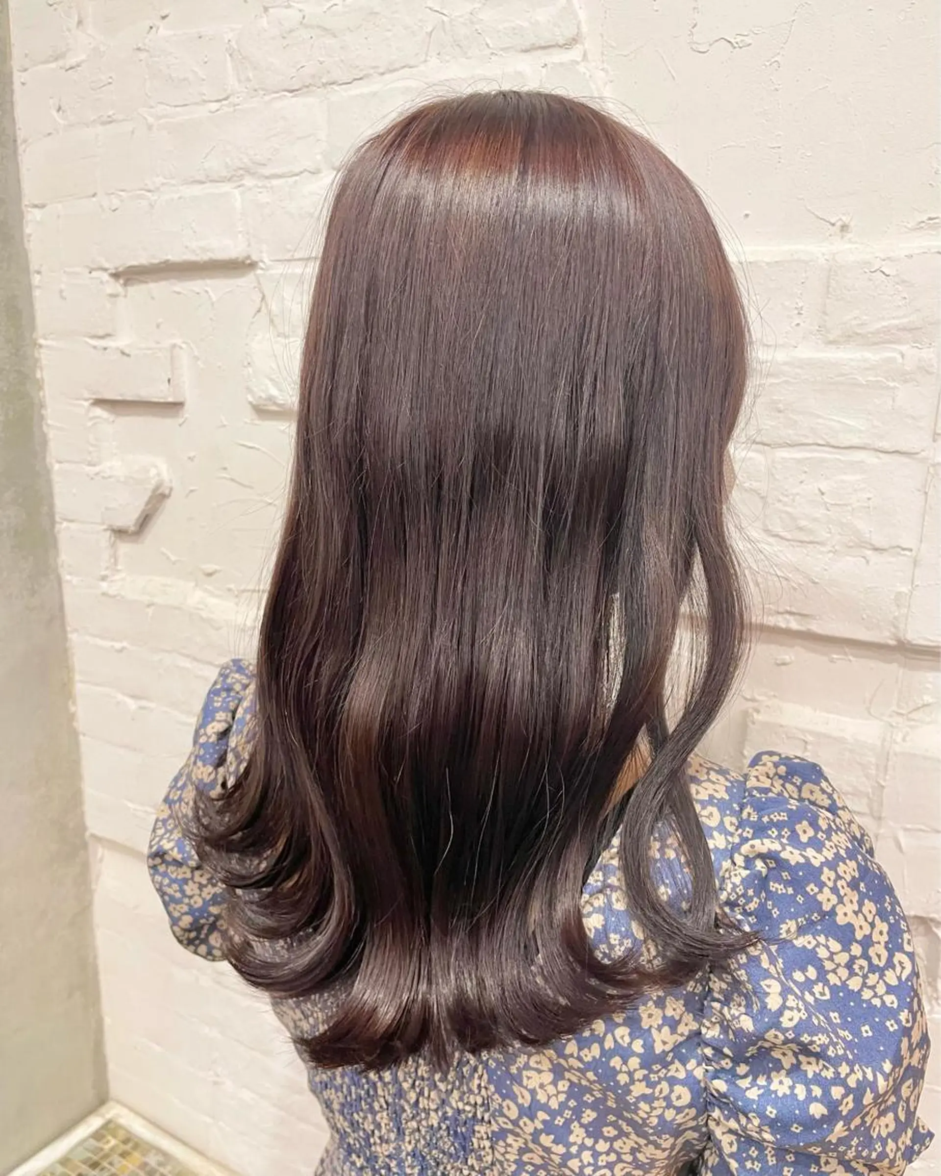 セミロング カラー ヘアアレンジ カット ヘアカラー トリートメント 【ピンク/韓国ヘア/ ヘアセット】亜海のヘアスタイル