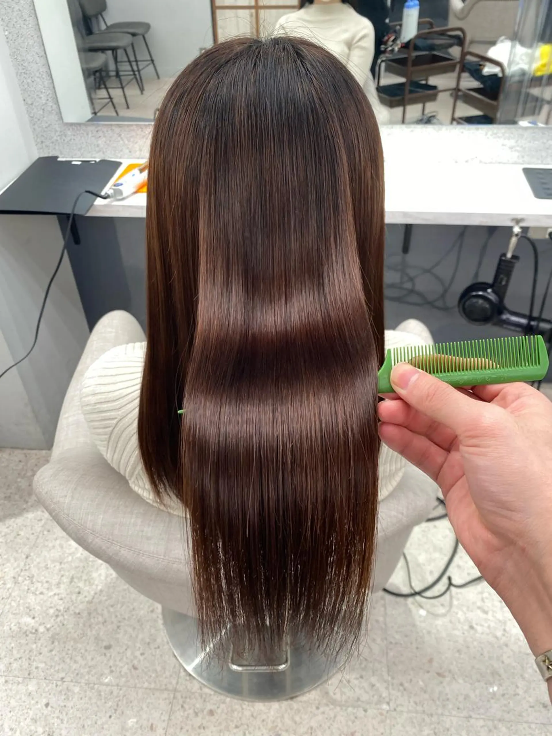 ロング カット トリートメント 京都レイヤーカット/ 縮毛矯正/羽柴りくのヘアスタイル