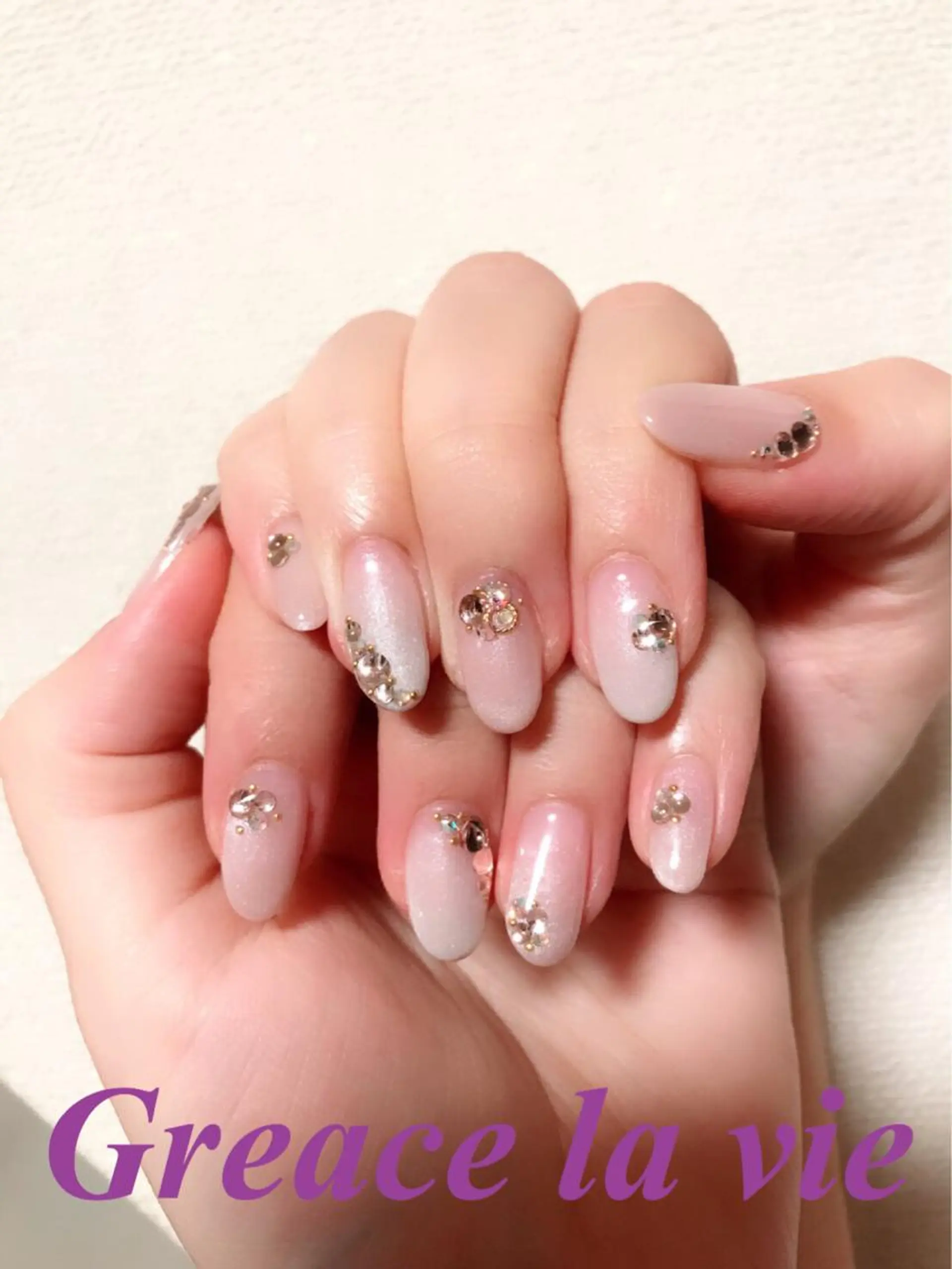 ロング カラー パーマ ヘアアレンジ キッズ ネイル マツエク・マツパ オフィスネイル Greace la vie所属・Greace  la vieのネイルデザイン