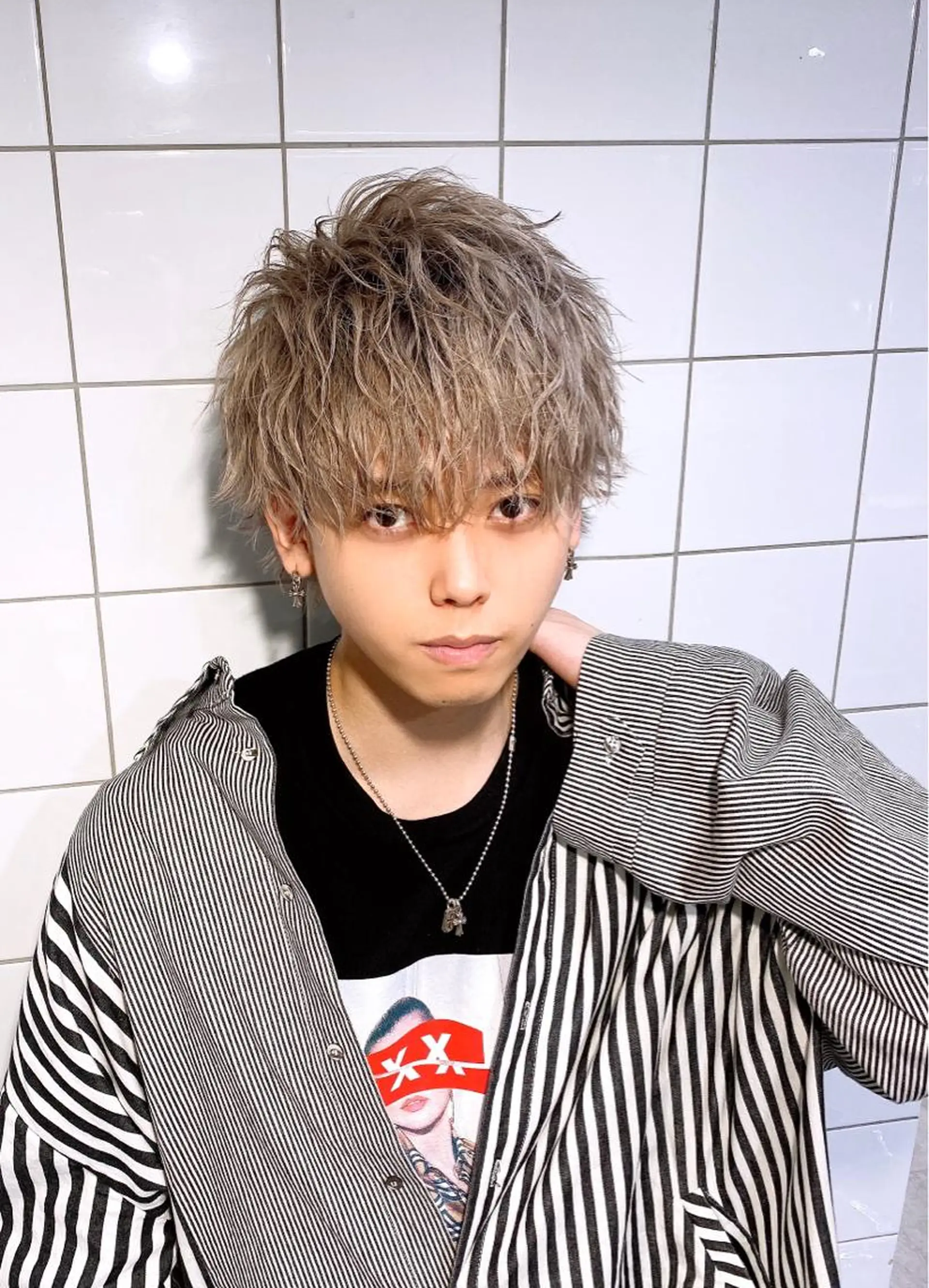 ショート カラー パーマ メンズ カット ヘアカラー トリートメント ヘアセット Loy所属・メンズヘアの達人 パーマ 縮毛矯正🔷のヘアスタイル