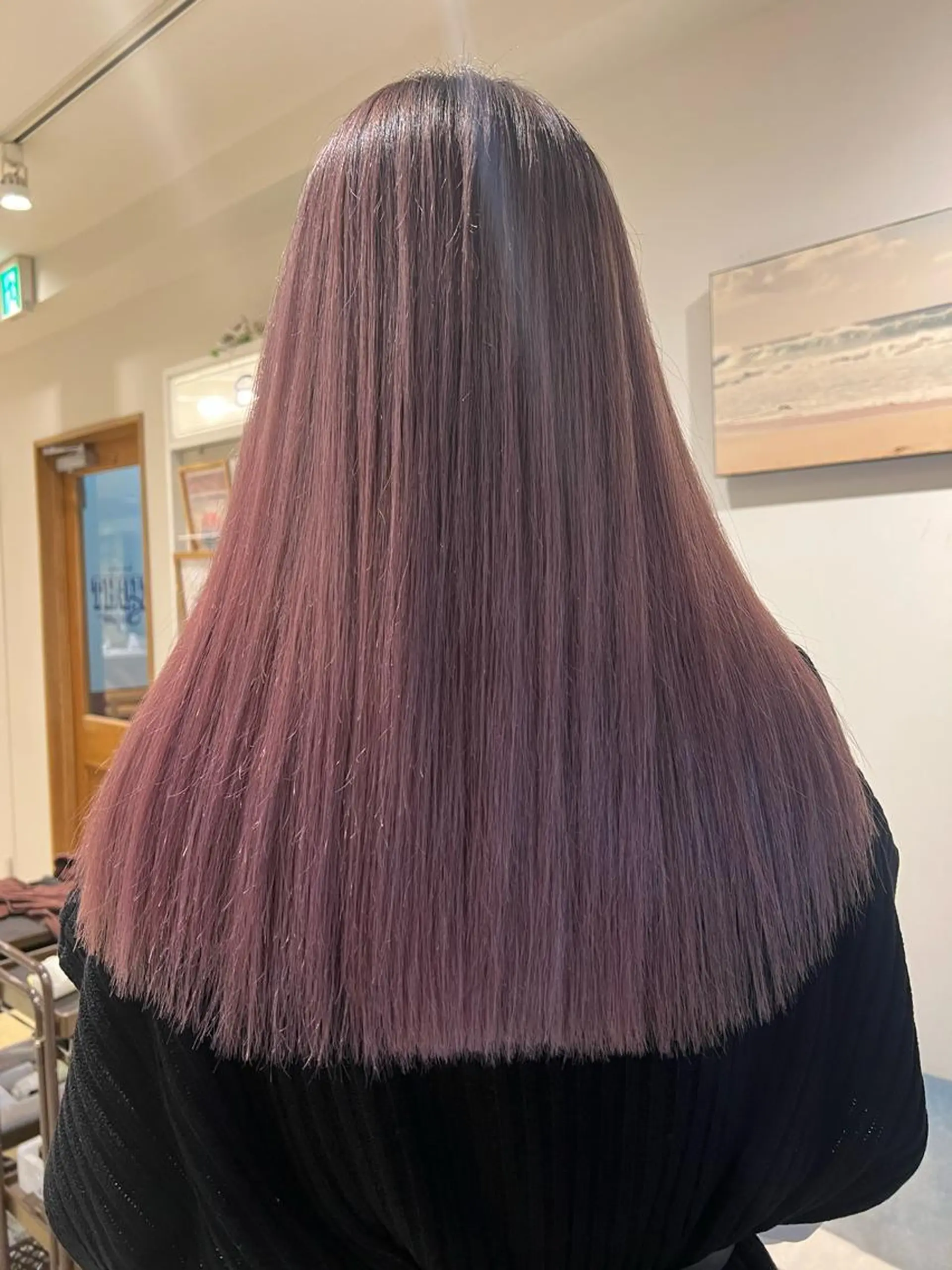 ロング ヘアカラー トリートメント 渋谷ハイトーン/ デザインカラー阿部のヘアスタイル