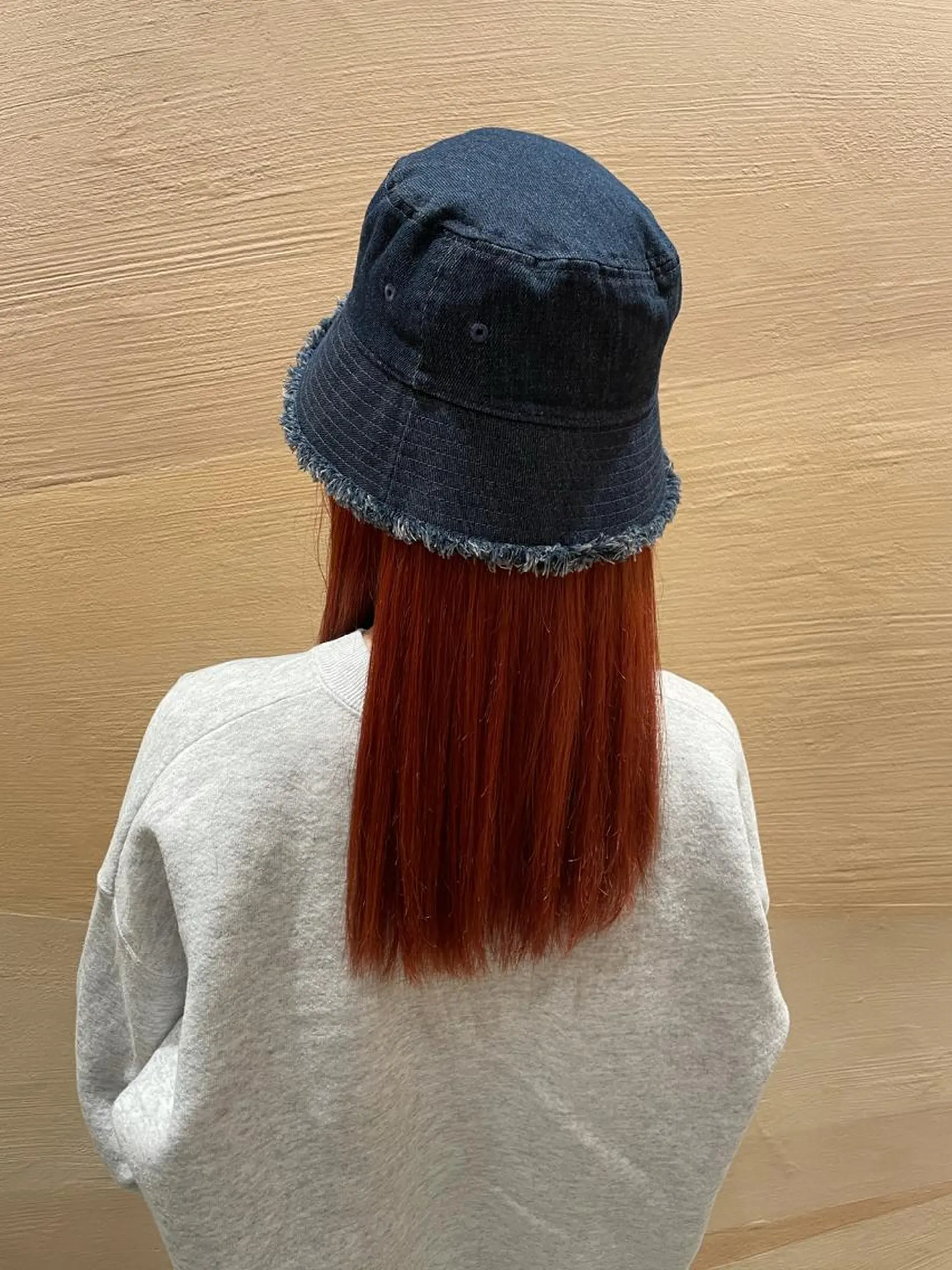 ロング カラー ブリーチ ダブルカラー オレンジ レッドカラー 箭内葉月/メンズ👔 ワンカールパーマのヘアスタイル