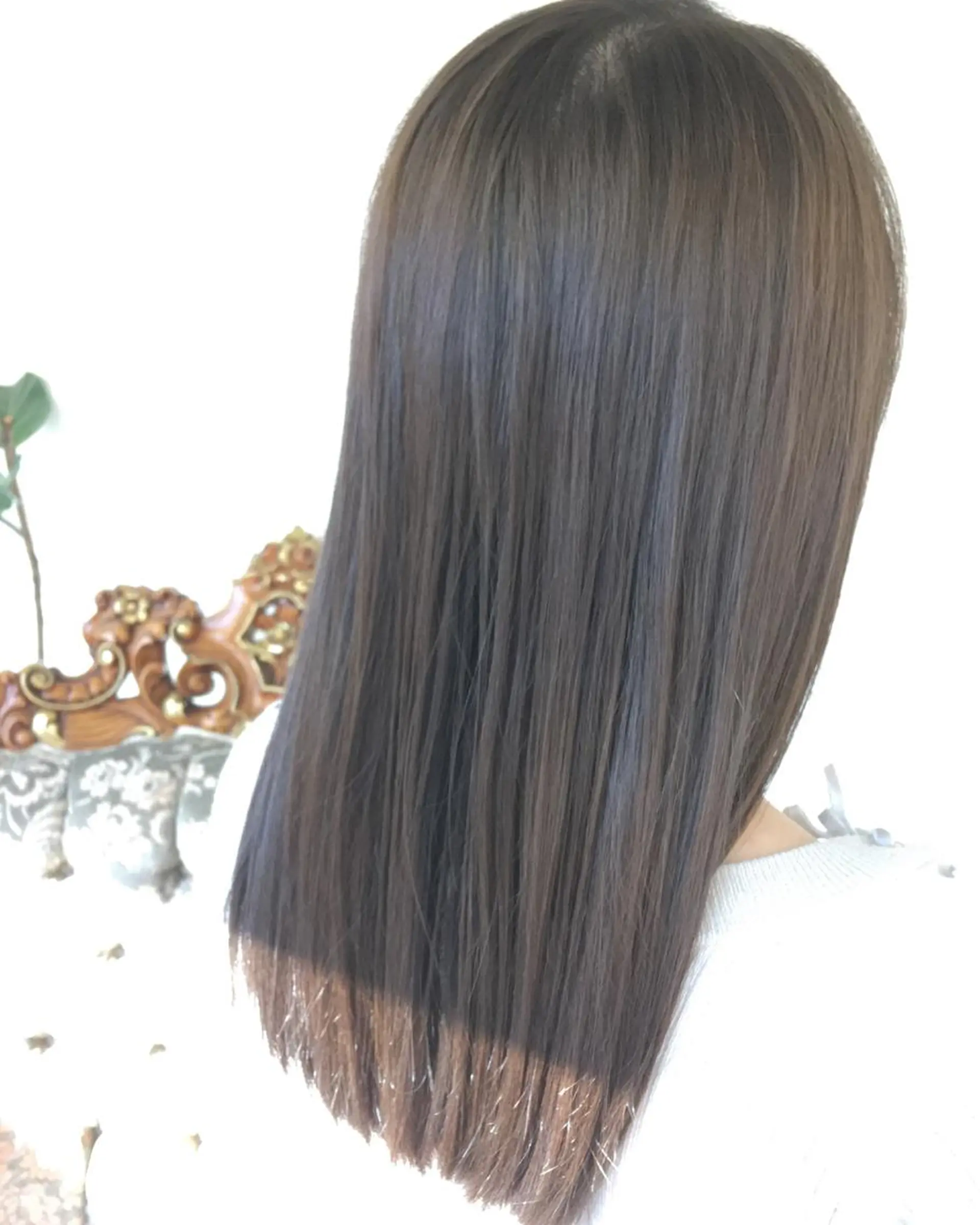 セミロング カラー パーマ ヘアアレンジ ベージュカラー ヌーディベージュ エグチ アキラのヘアスタイル